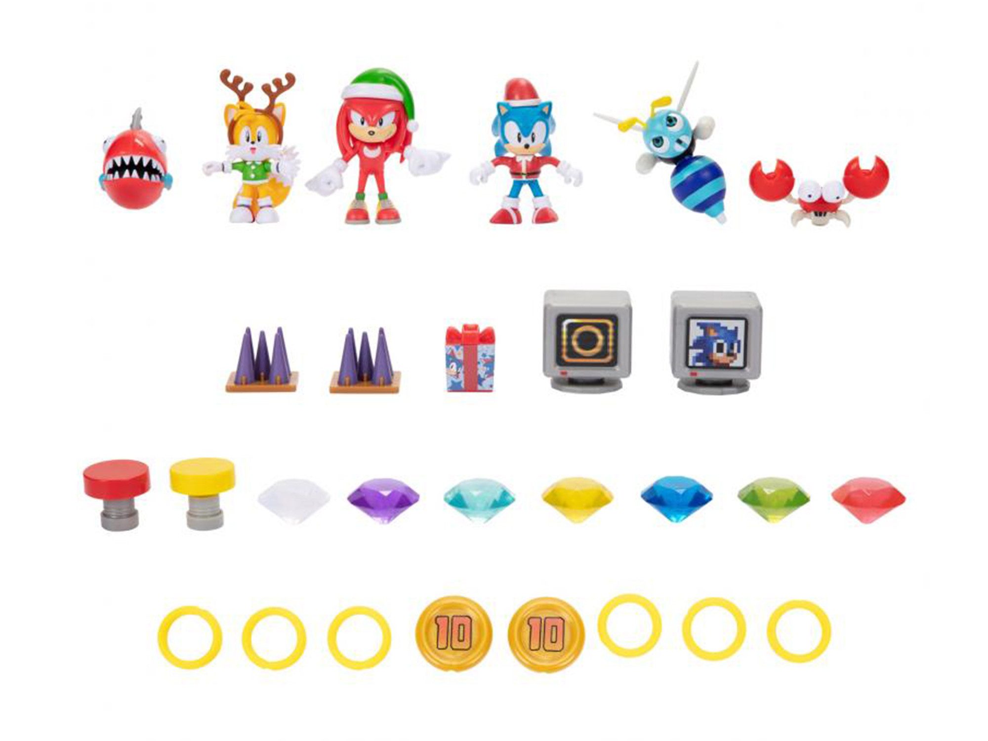 Sonic Spielzeug-Adventskalender Sonic the Hedgehog Adventskalender 6 Figure günstig online kaufen