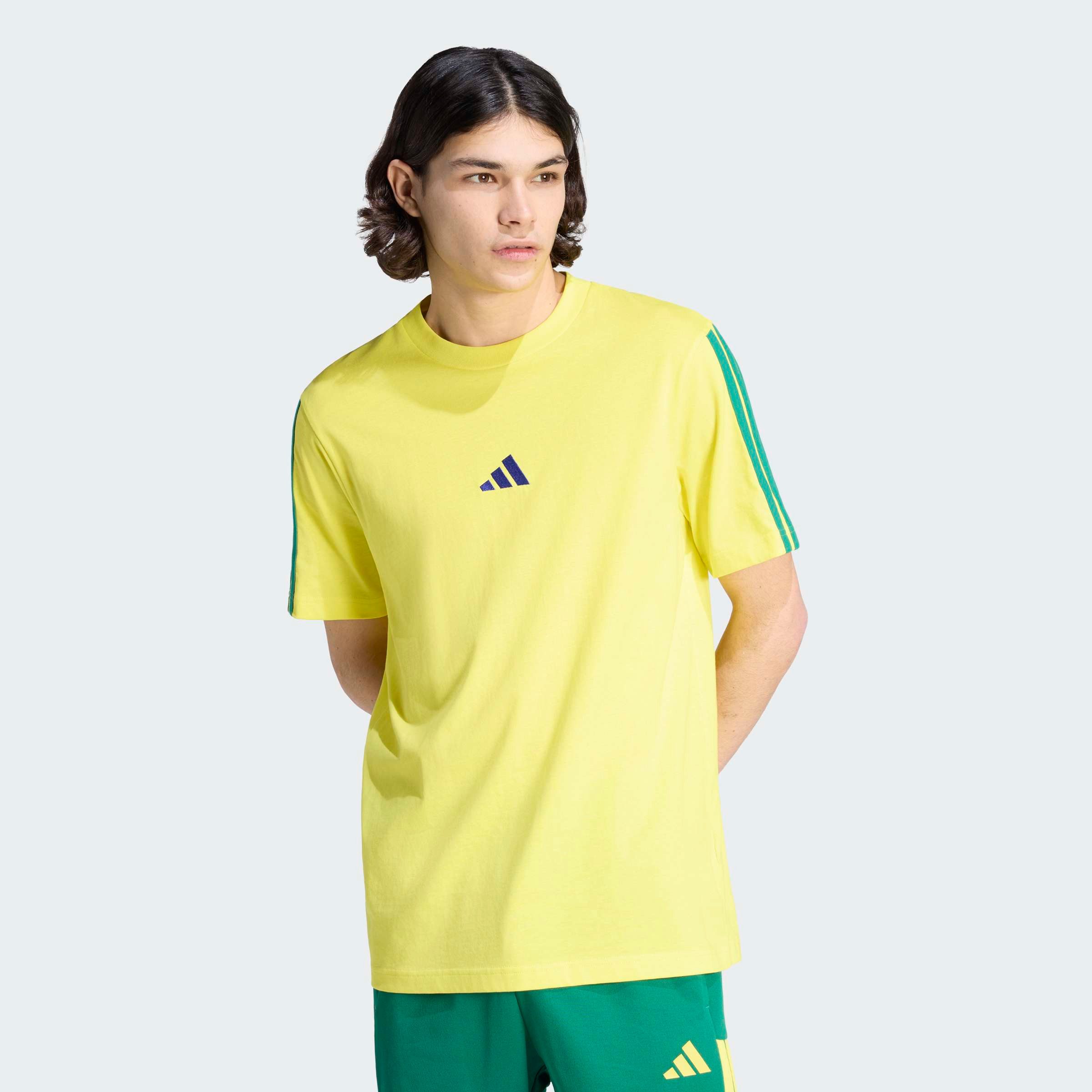 adidas Sportswear T-Shirt ESSENTIALS DREI STREIFEN, SINGLE JERSEY