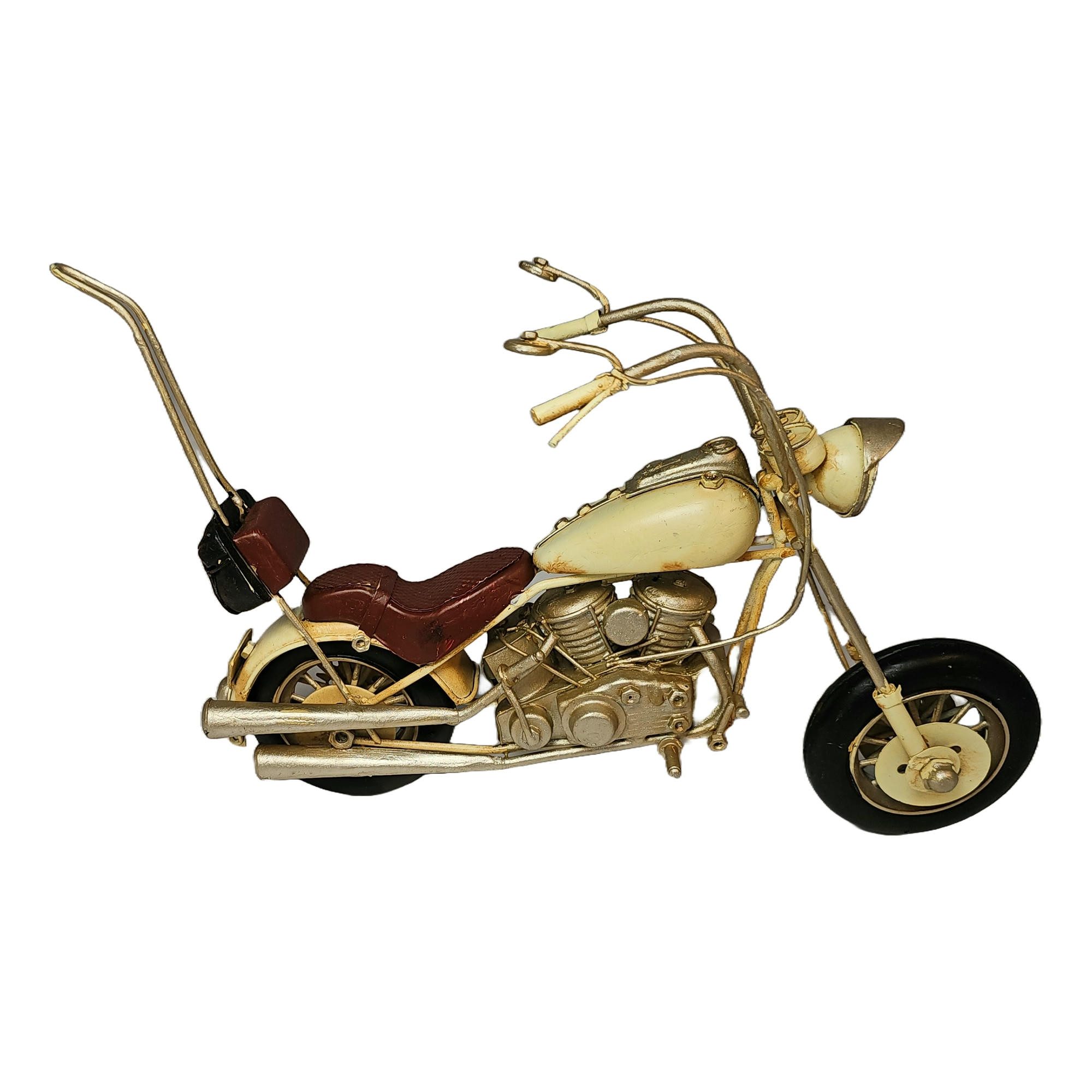 Dynasun Modellmotorrad Car 1804D-422, (1-tlg), Motorrad 33cm aus Metall, Motorradmodell Vintage Retro-Stil Oldtimer