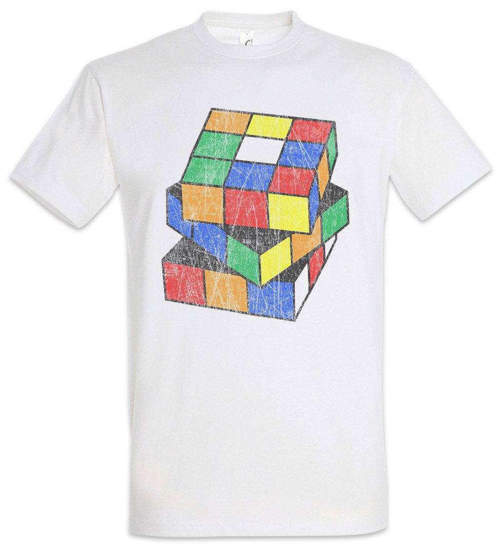 Print-Shirt Retro Cube Herren T-Shirt Zauberwürfel 80s Magic Speed Cubing Cuber