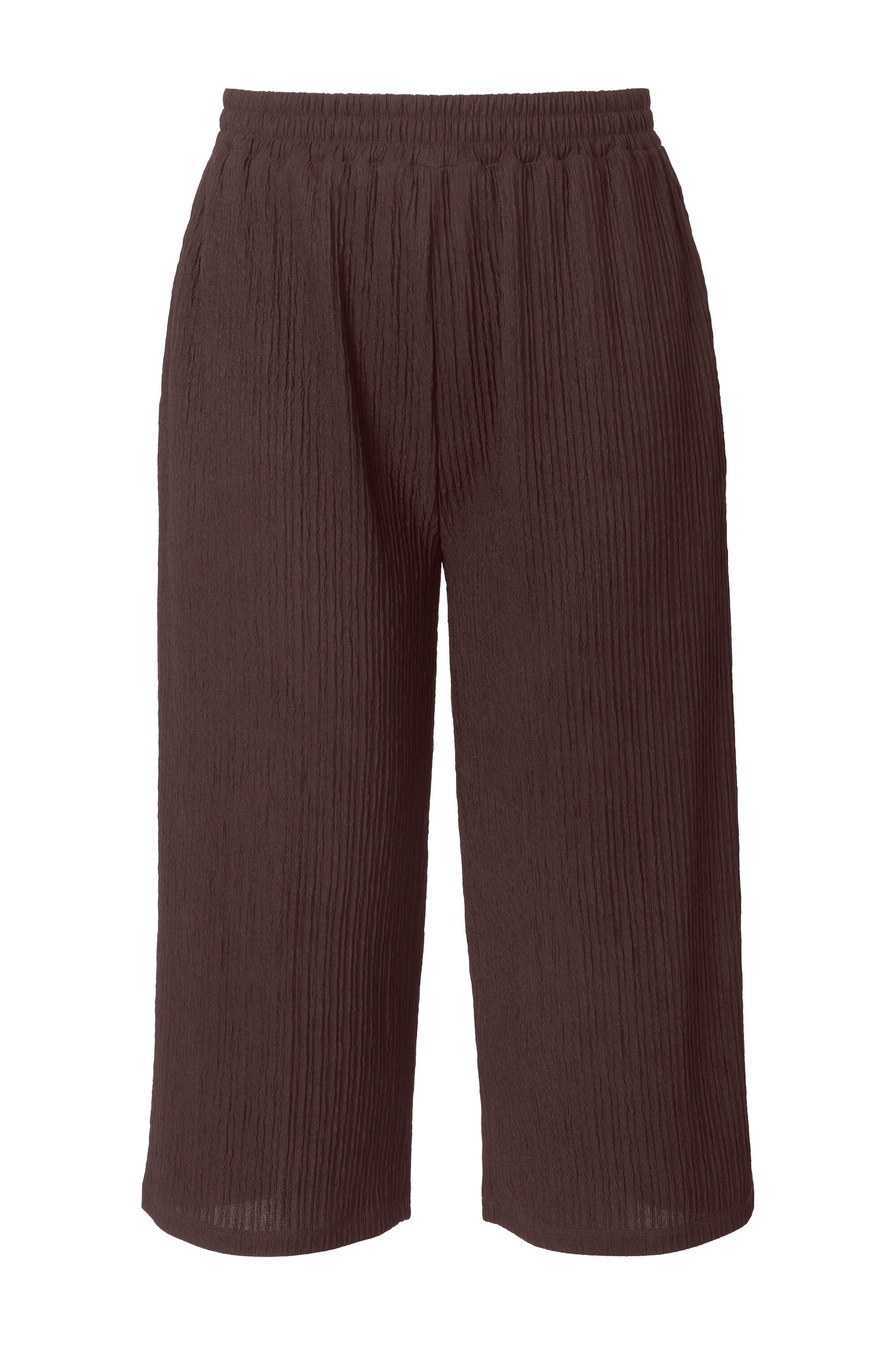 Schlupfhose Culotte Wide Legs Jersey mit Struktur