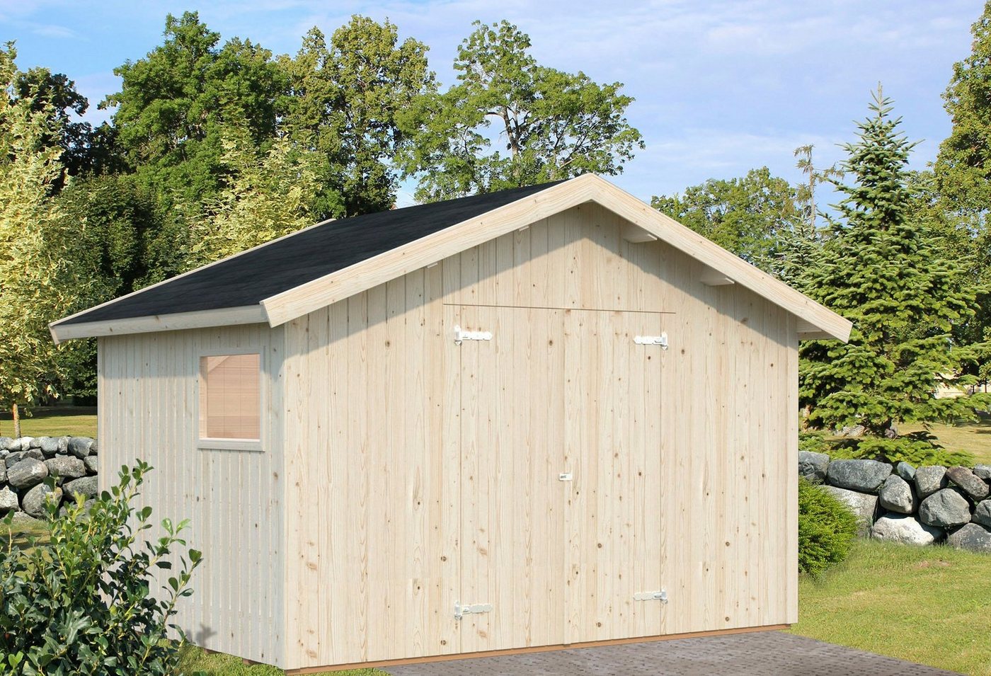 Thumbnail - Palmako Gerätehaus Nils, BxT: 392x289 cm, transparent
