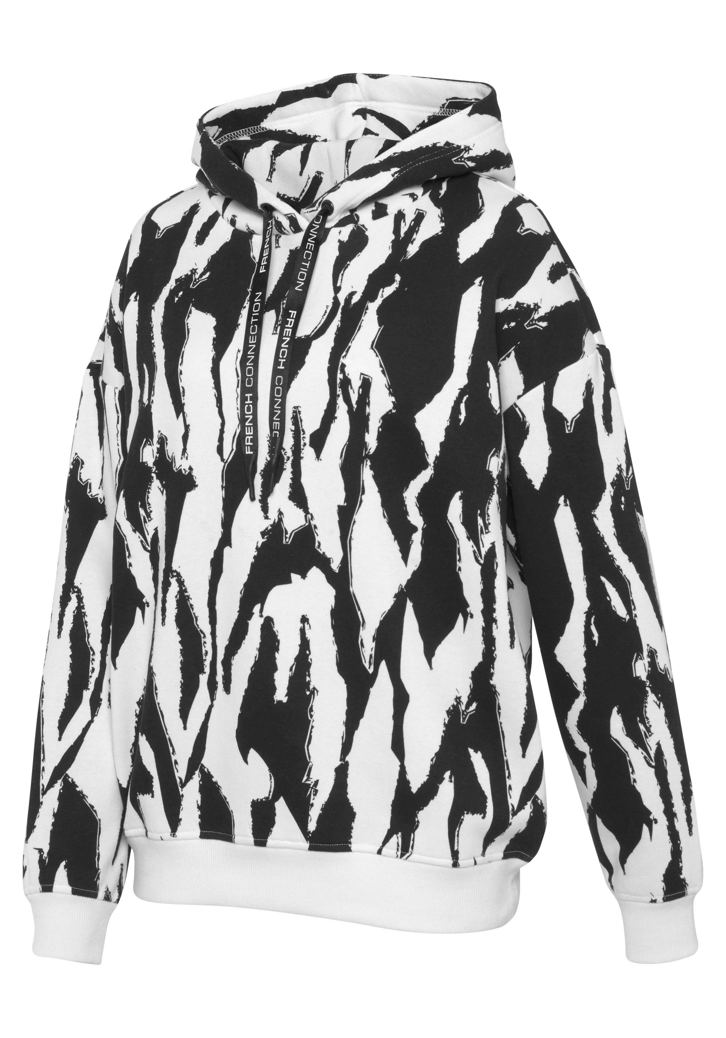 French Connection Hoodie im Allover Print, Loungewear