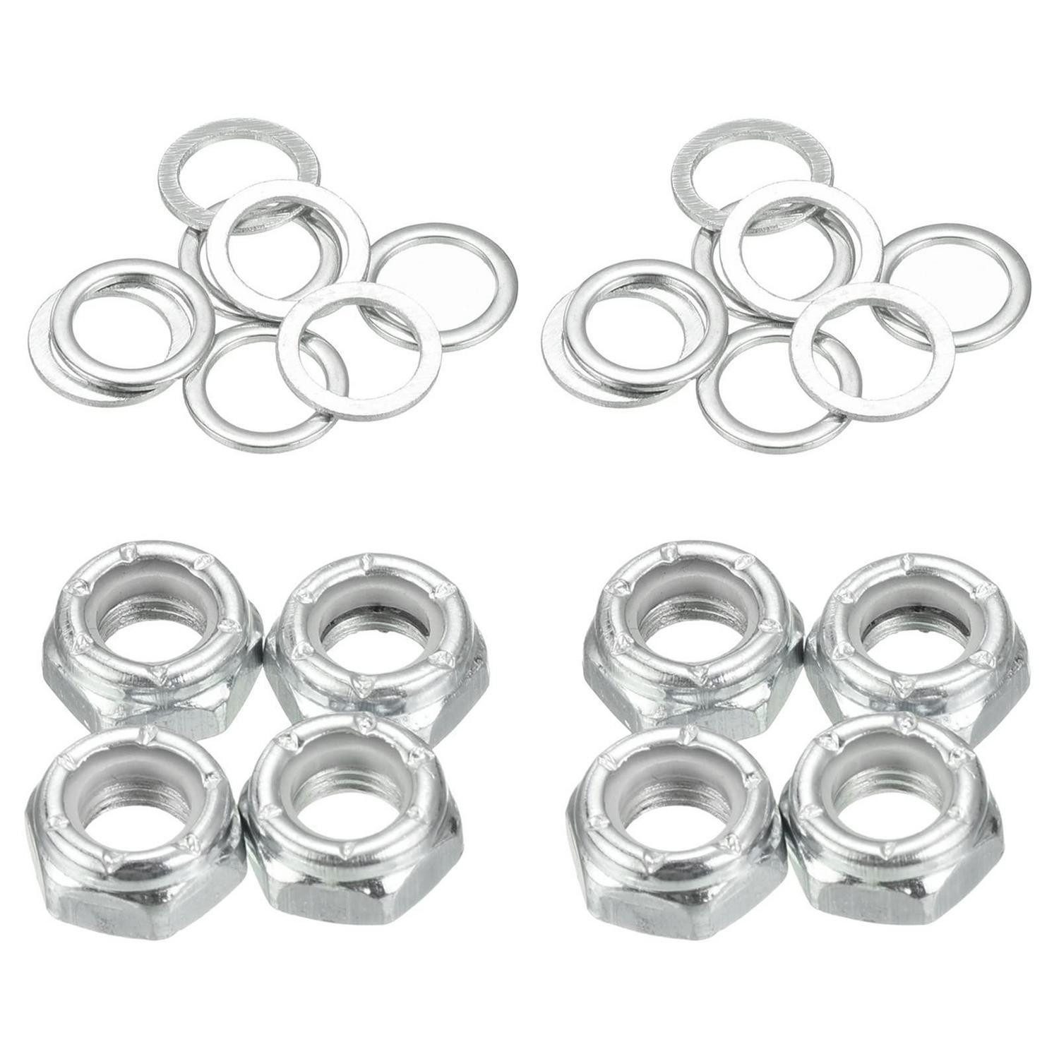 LuxusKollektion Longboard Skateboard Zubehör Set Silber