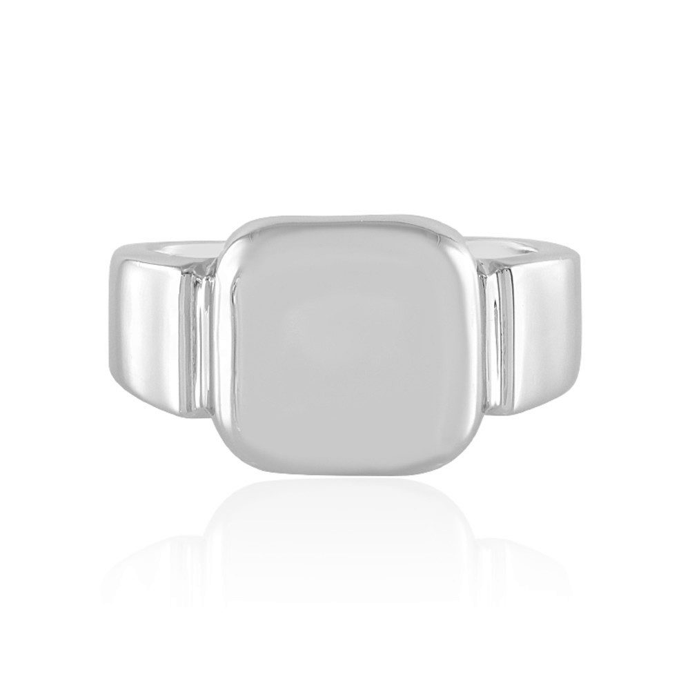 Cavill Silberring Cavill Ring quadratisch platinierter 925 Sterling Silber 21x21 mm (1-tlg)