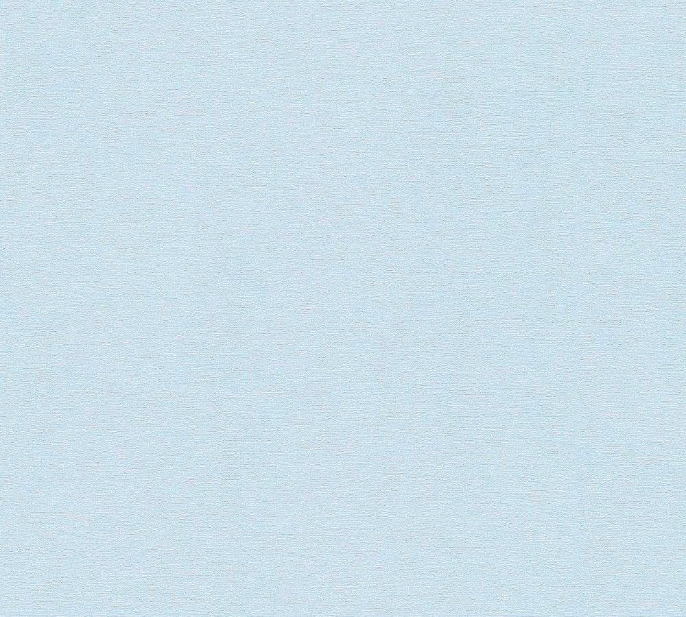 A.S. Création living walls Vliestapete Life, glatt, Strukturmuster, einfarbig, uni, unifarben, (1 St), Tapete Einfarbig Metallic blau | Vinyltapeten