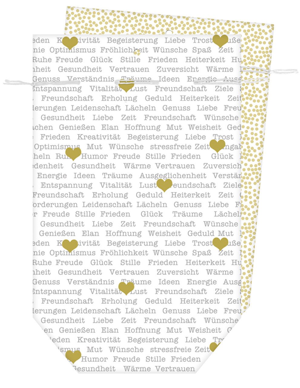 Braun+Company Atelier Geschenkpapier Braun & Company Geschenktasche weiß 16 x 26 cm