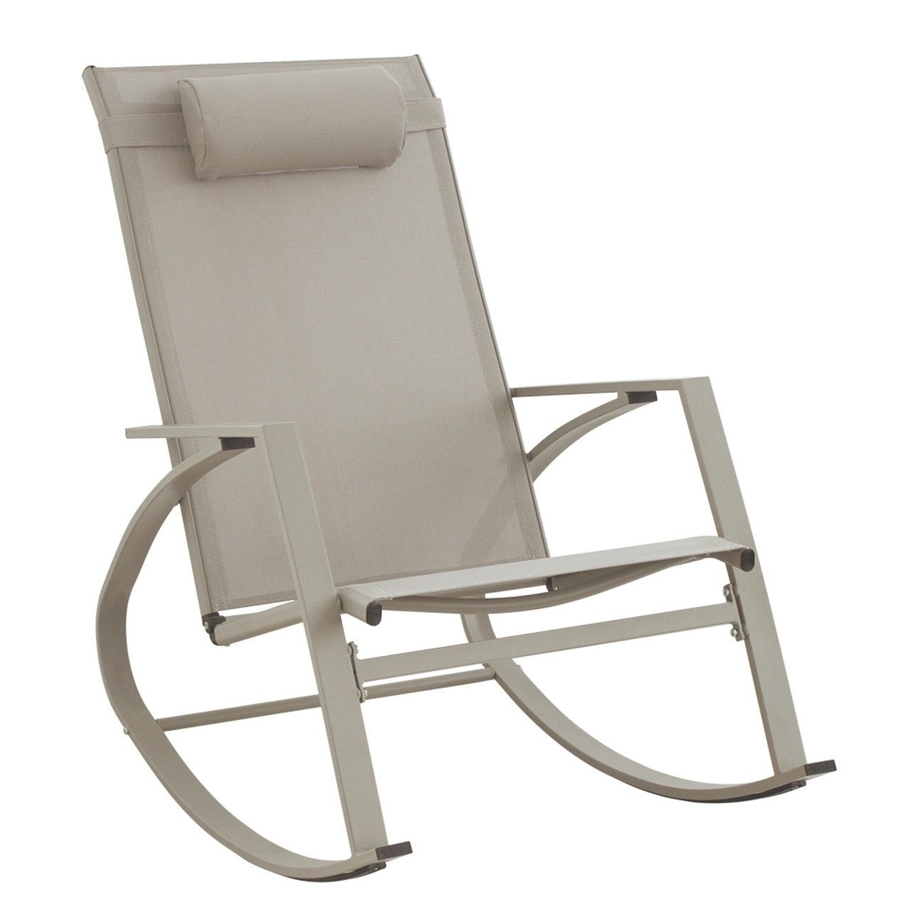 Bizzotto Gartensessel Demid aus Metall, Taupe, günstig online kaufen