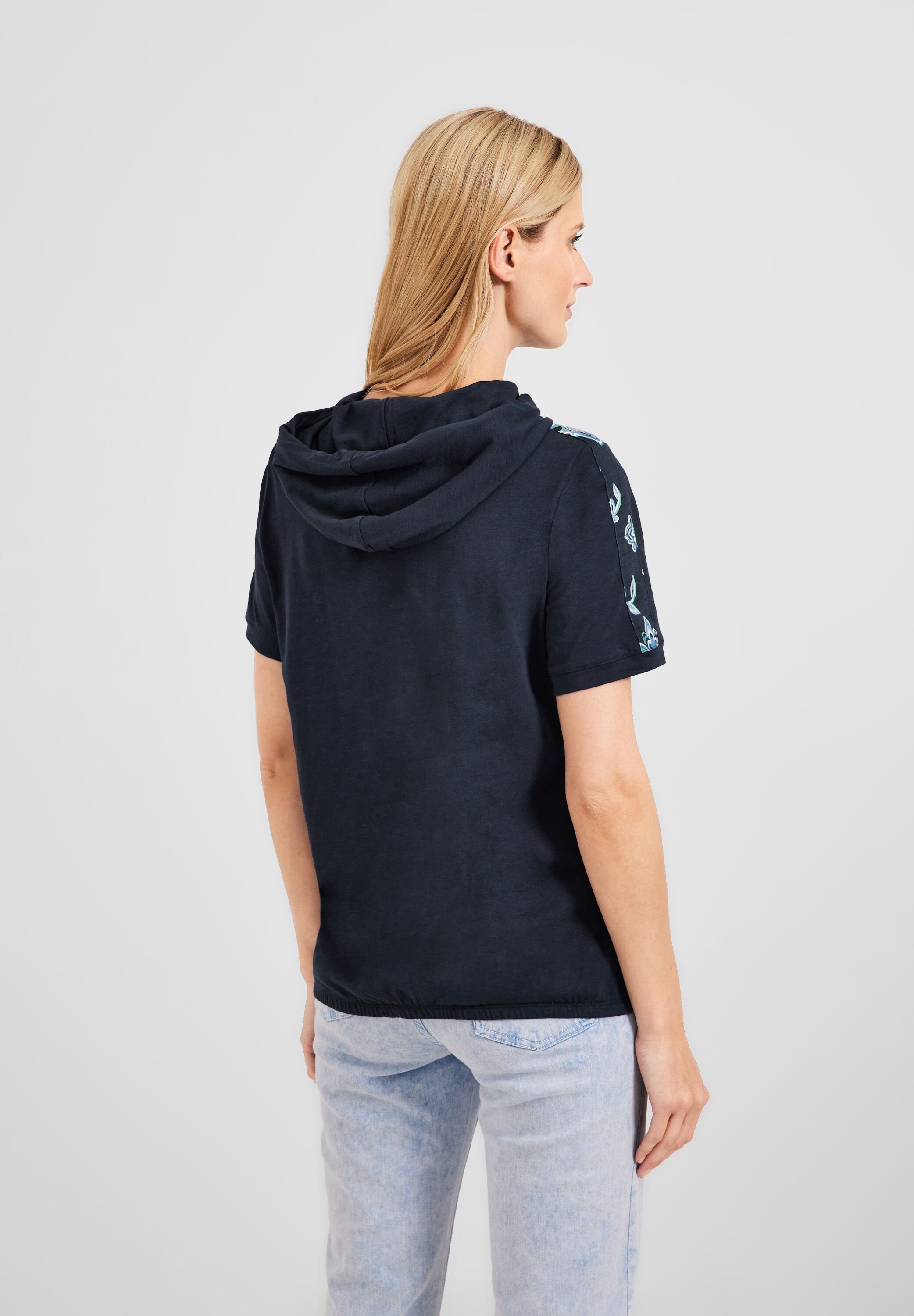 T-Shirt Kapuzenshirt im Damen Hoodie-Style, Cecil