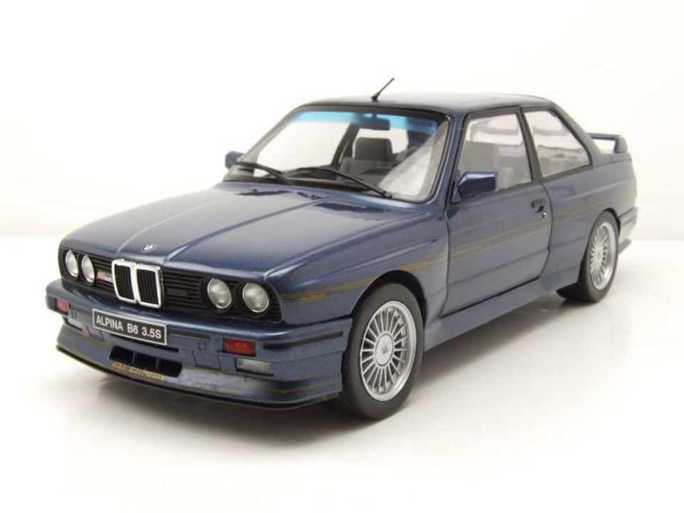 Solido Modellauto BMW Alpina B6 3,5S 1990 blau Modellauto 1:18 Solido,  Maßstab 1:18