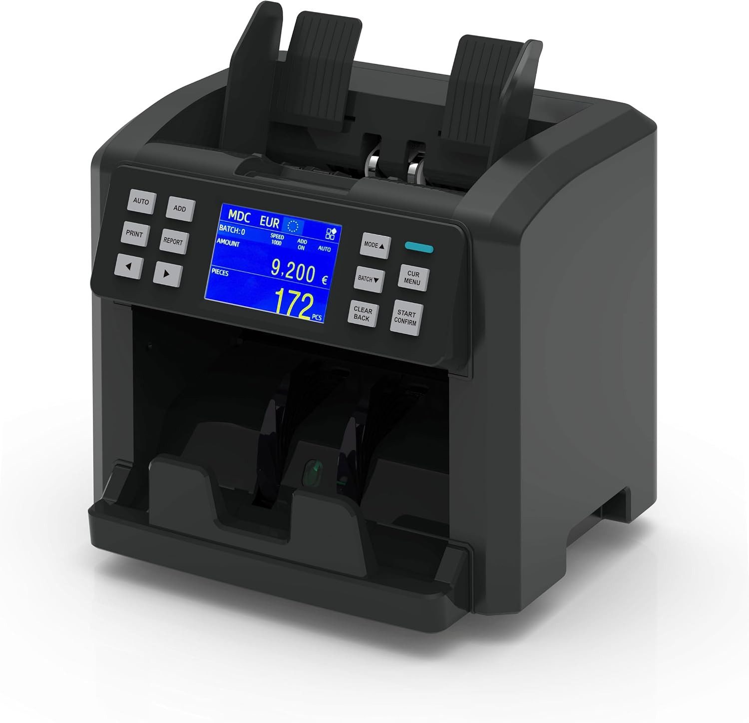 Securina24 Banknotenzähler Geldzählmaschine Geldzähler für gemischte Scheine SR9200