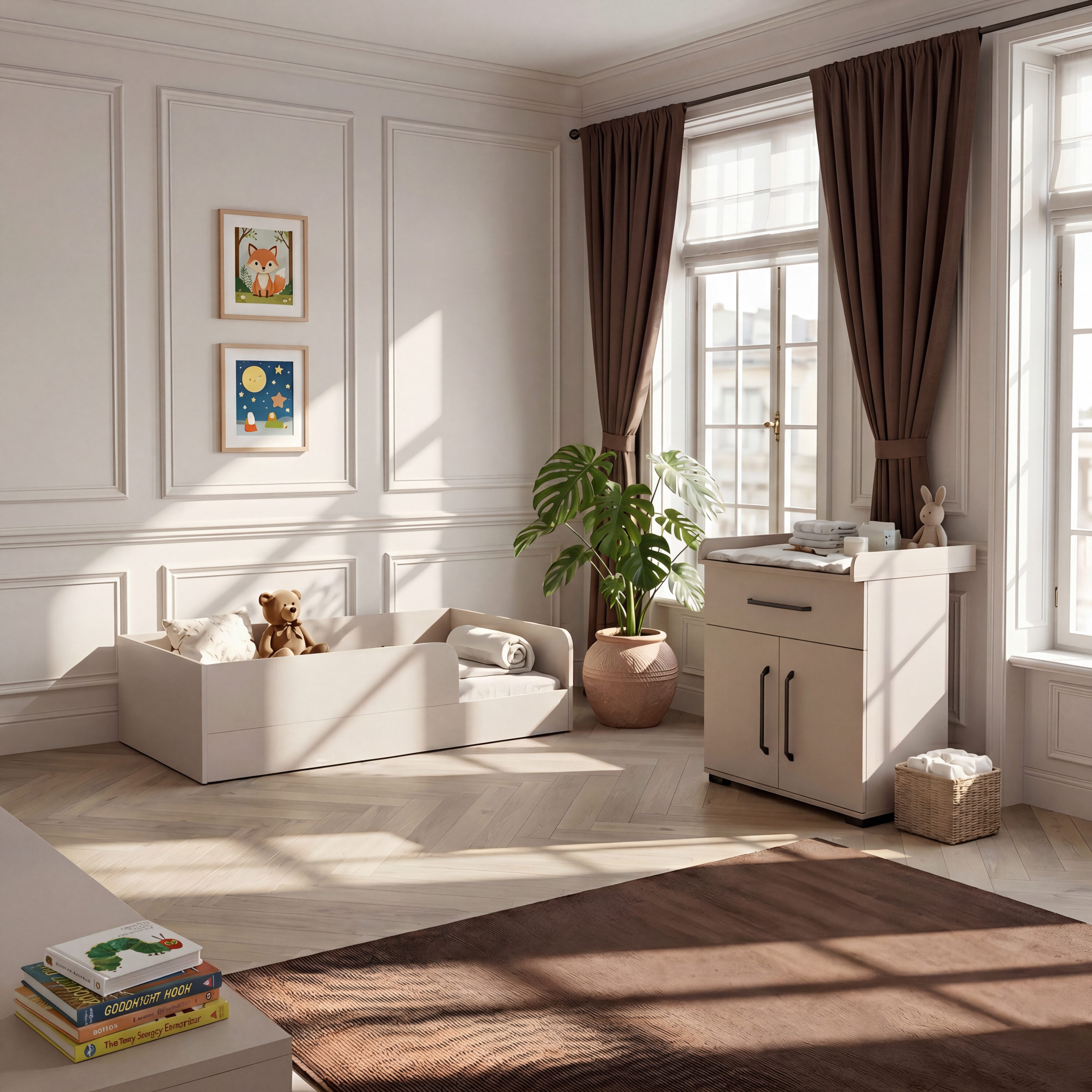 arthur berndt Kinderbett Essentials Bodenbett, 120x200cm für eine perfekte Einschlafbegleitung