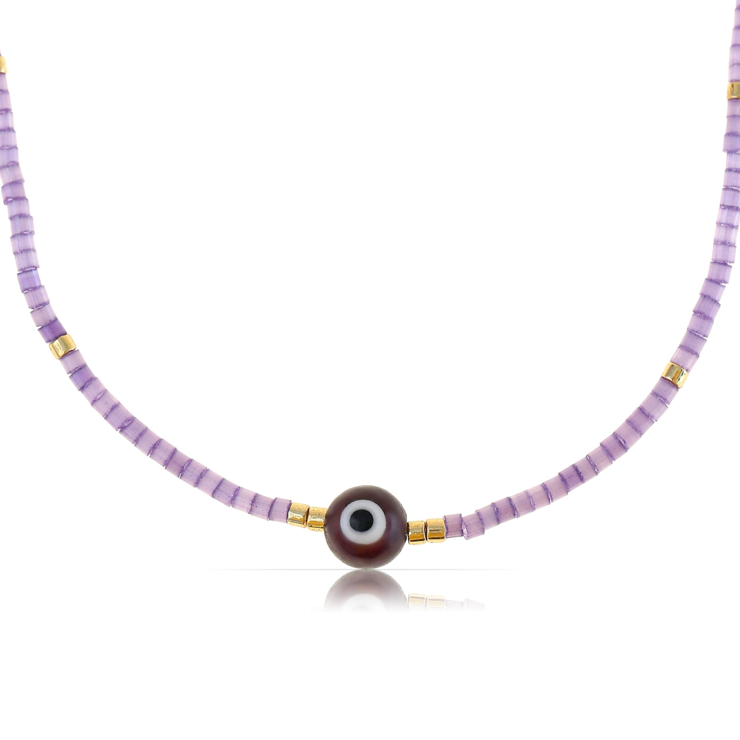 Made by Nami Perlenkette Damen Glas günstig online kaufen