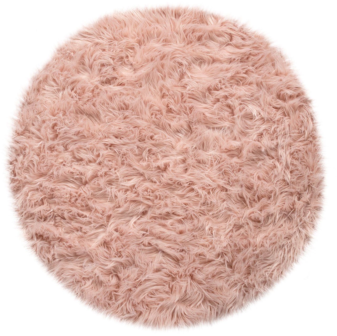 Paco Home Fellteppich Playa 960, rund, Höhe: 64 mm, Kunstfell, Flokati-Opti günstig online kaufen