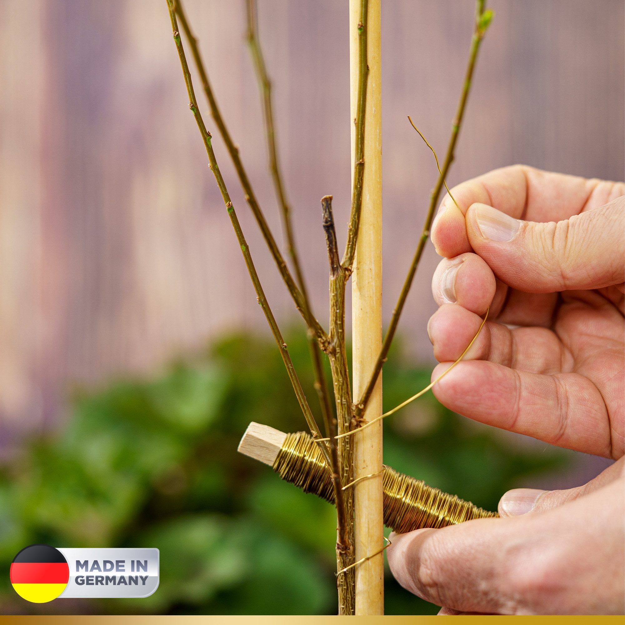ECENCE Bindedraht Blumendraht verzinkt Wickeldraht 4x35m Basteldraht