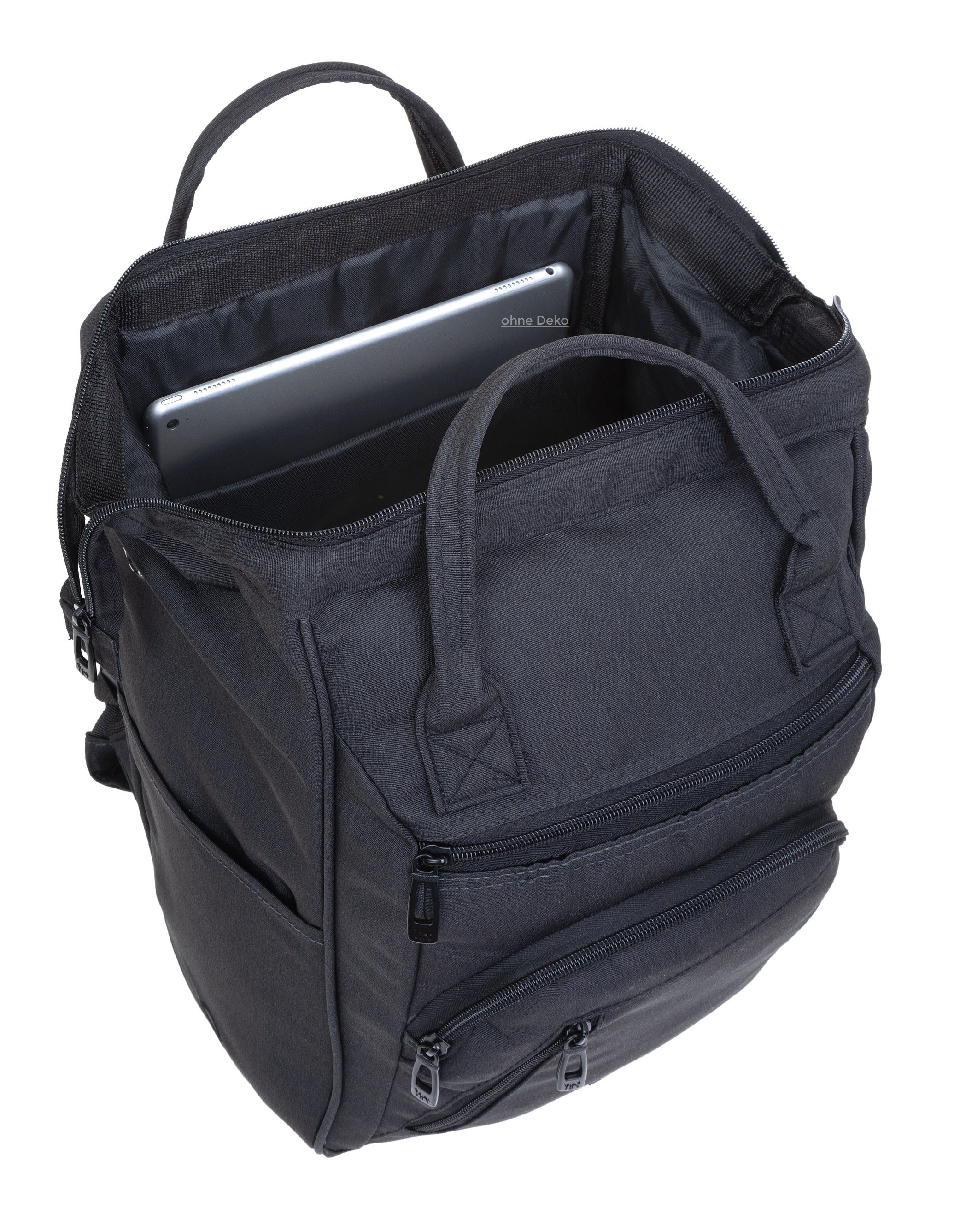 ELEPHANT Cityrucksack Finn 12830 Damenrucksack Rucksack, A4 Damen Handtasche Daypack Klappöffnung + Schlüsselbörse