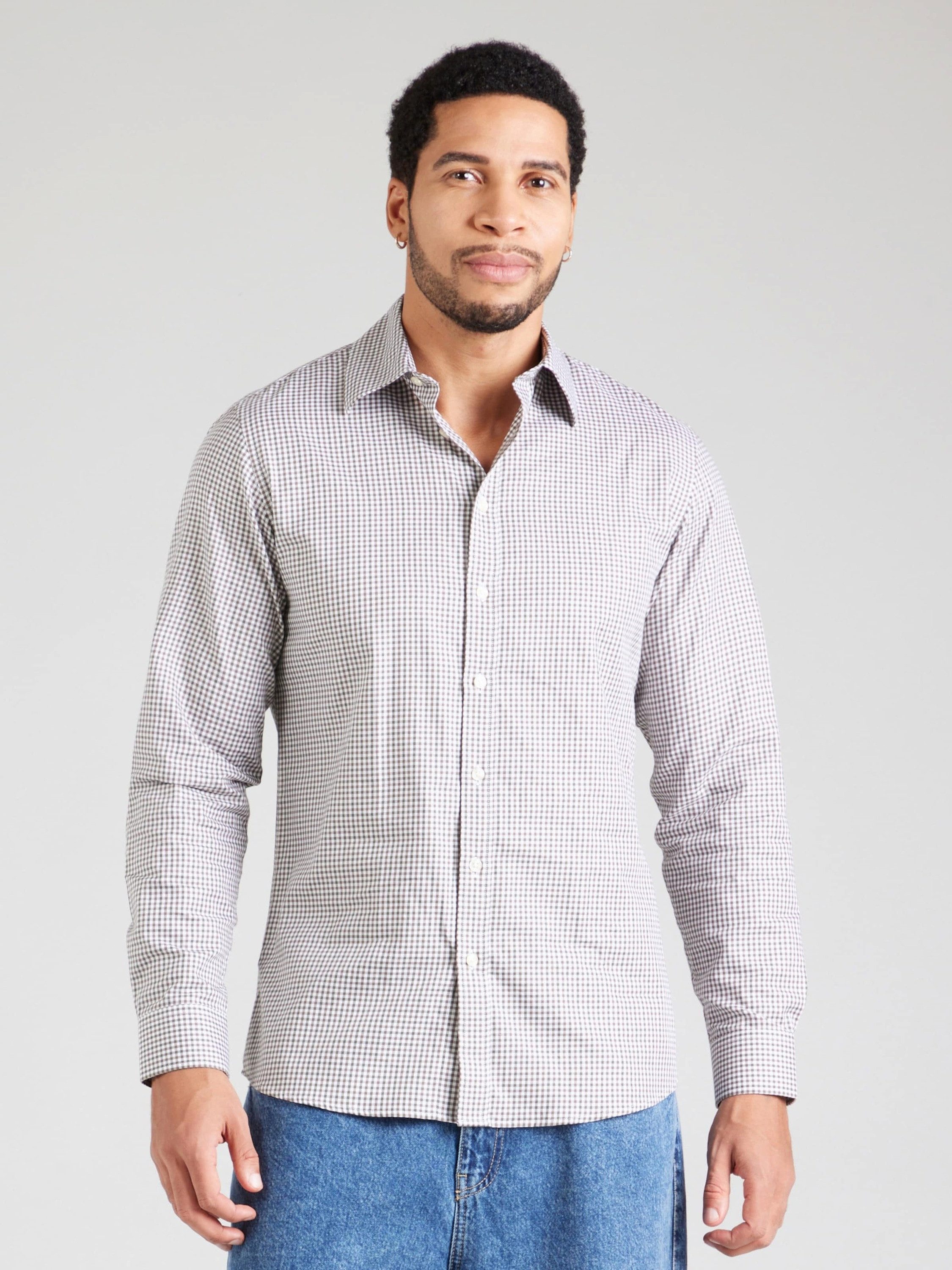 Selected Langarmhemd SLHETHAN (1-tlg) günstig online kaufen