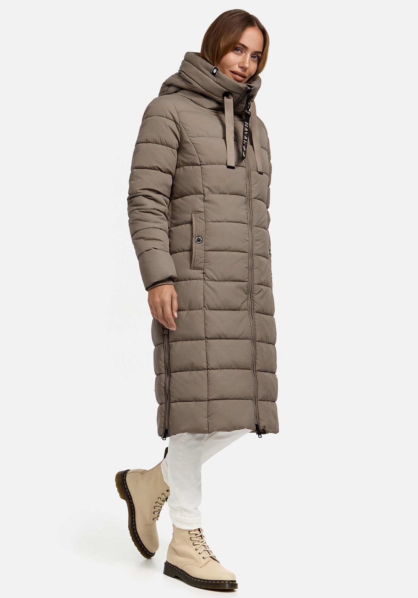 Navahoo Winterjacke Mondmaedchen Extra langer Schnitt mit seitlichen Schlitzen