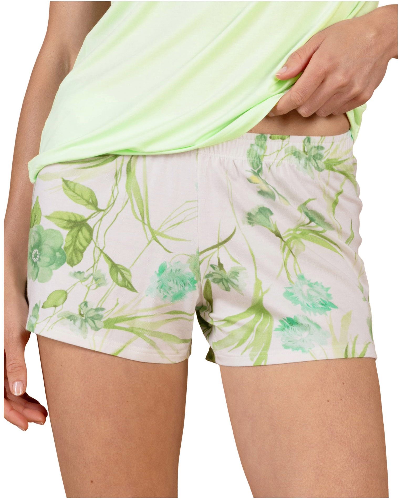 Nina Von C. Pyjamashorts Samen Pyjamahose kurz (1-tlg) Modisches Design