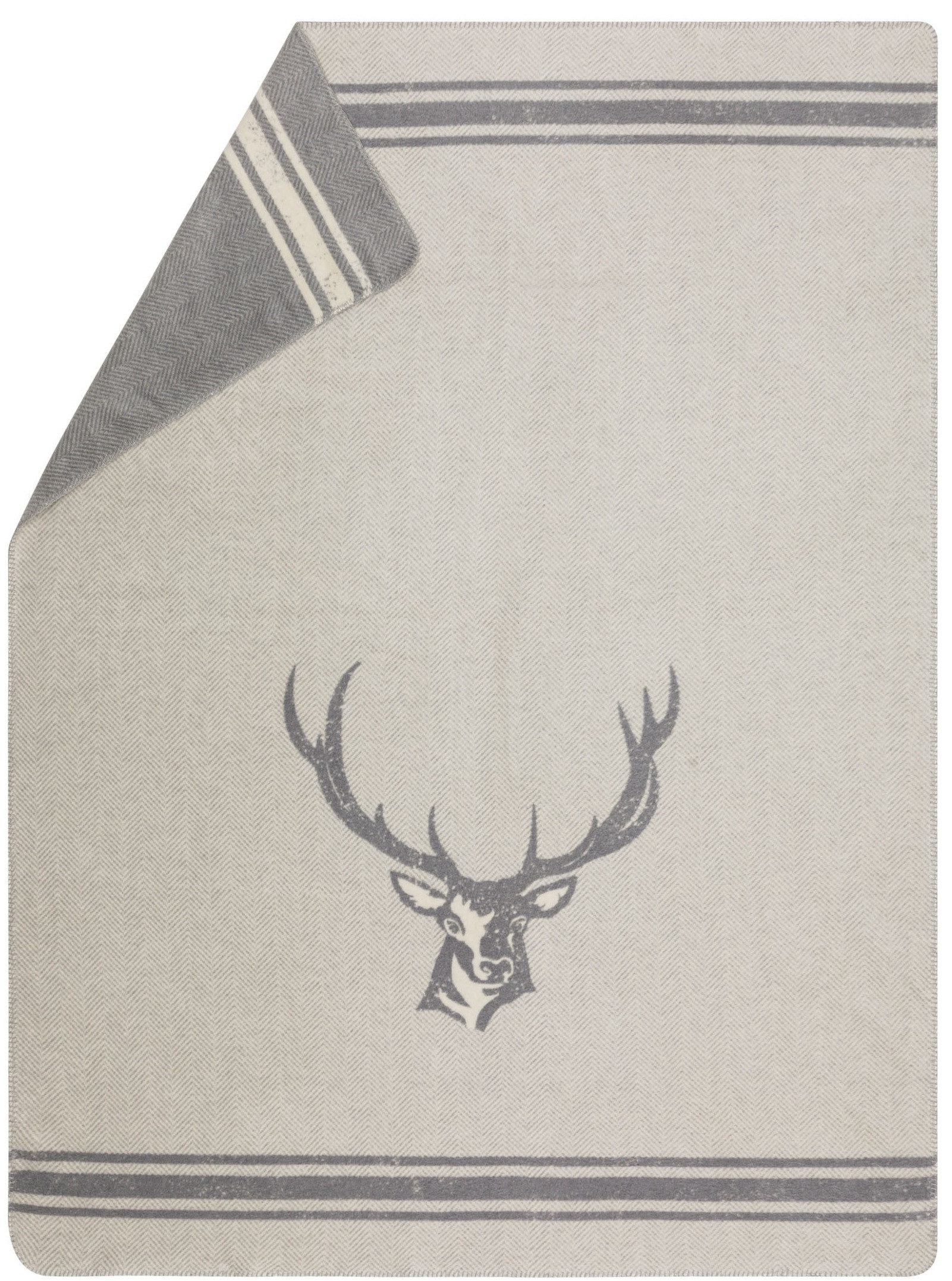 Wohndecke Savona 'Platzhirsch' 150 x 200 cm, DAVID FUSSENEGGER günstig online kaufen