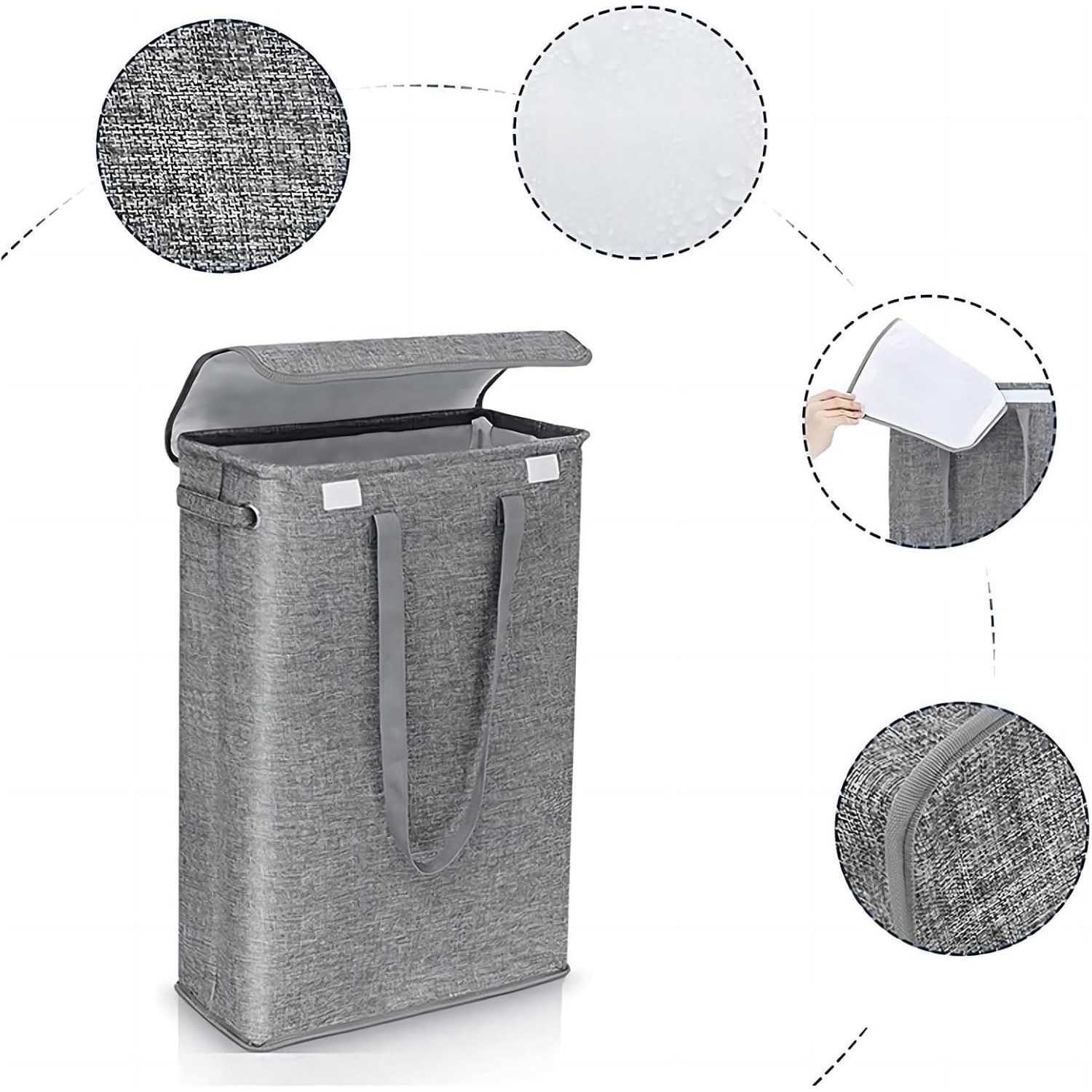 MODFU Wäschekorb Groß Wäschesack Kleideraufbewahrungsbox Wäschesortierer (f günstig online kaufen