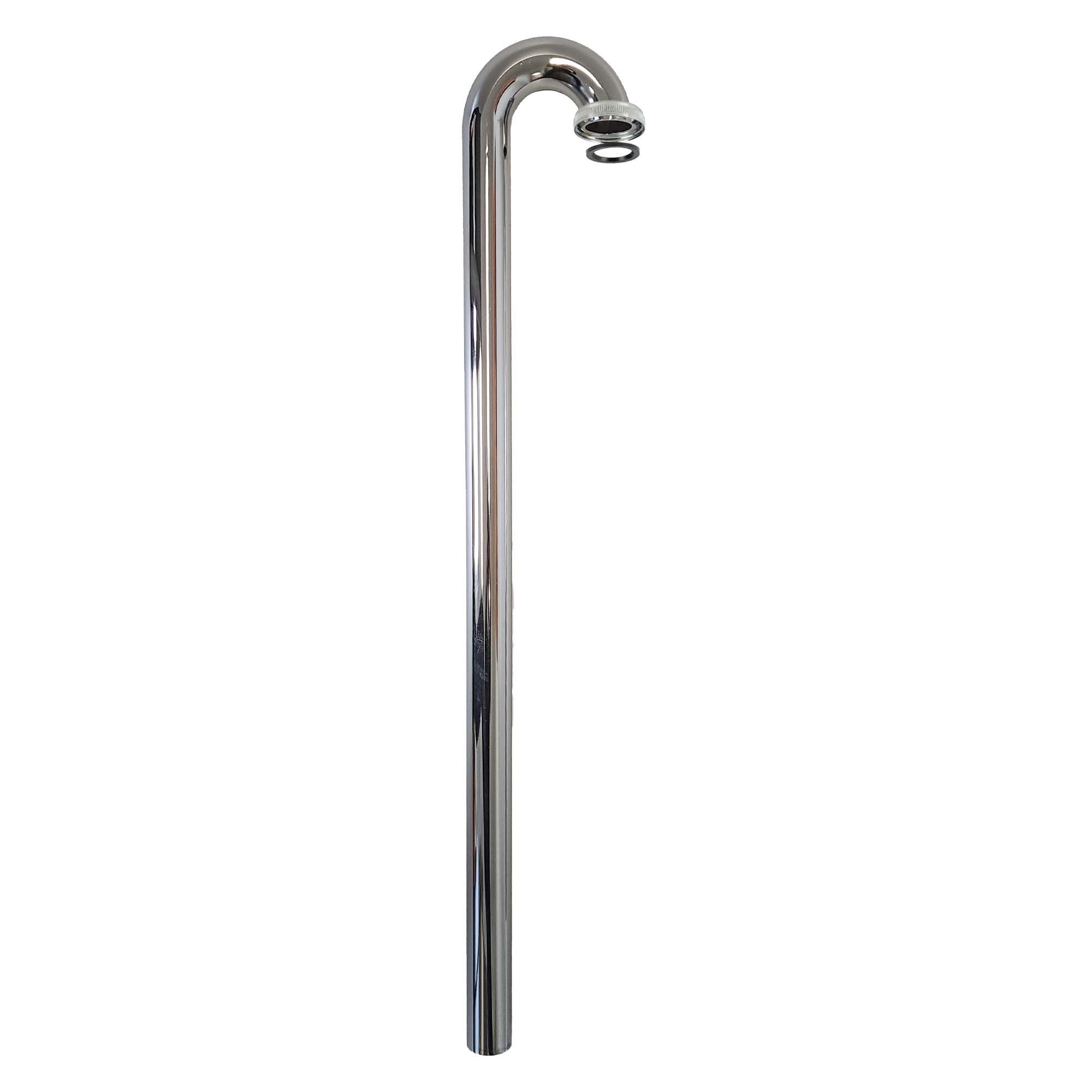 tecuro Siphon Abgangsrohr - Bodenrohr, Länge 680 mm x 180° Bogen