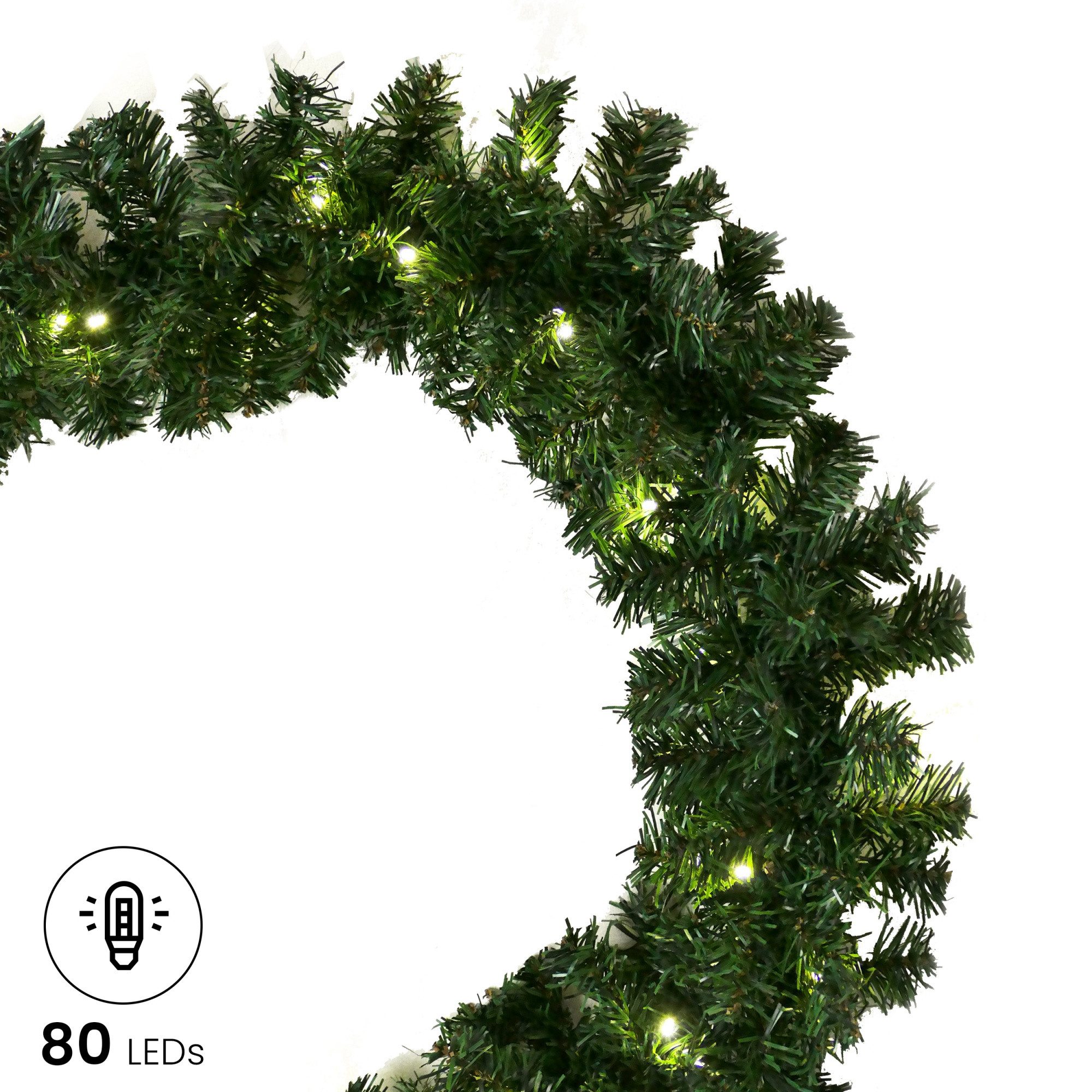 Gartenpirat LED-Girlande Künstliche Tannengirlande Türgirlande LED Weihnachtsgirlande Girlande, Energieeffizient