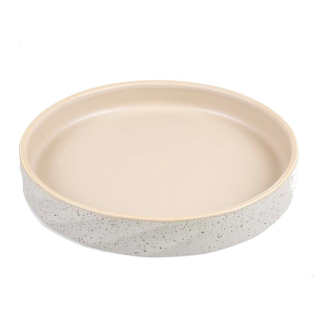 DUVO+ Napf Duvoplus flacher Keramiknapf Stone Wavy Dune Fassungsvermögen / Maße: