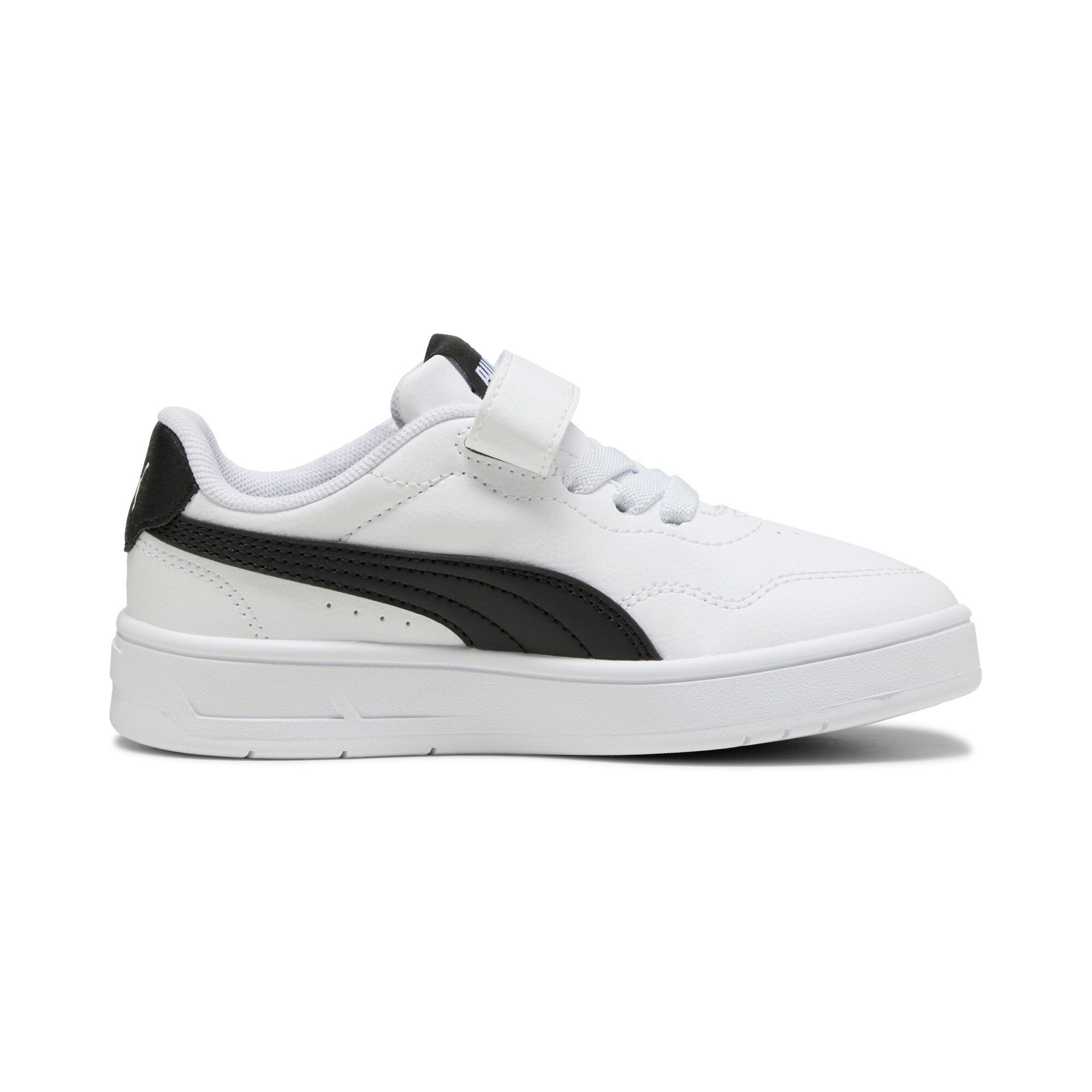 PUMA COURT LALLY AC PS Sneaker mit Klettverschluss und elastischen Schnürsenkeln