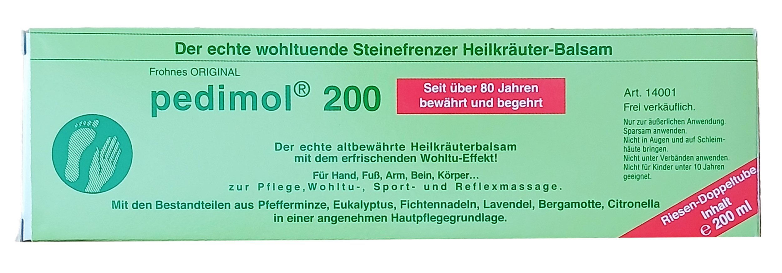 Stolz GmbH Hautcreme Frohnes ORIGINAL PEDIMOL 200 Steinefrenzer Heilkräuter Balsam 200ml 17, schutzend Körpercreme Hautcreme Massage Haut Körper Salbe Creme