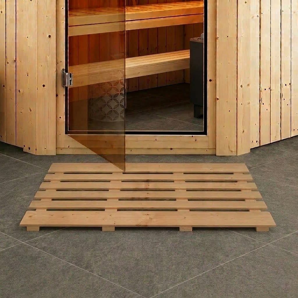 Karibu Saunabodenrost Bodenrost Fichte 100 x 46 cm für Sauna, Höhe 40.0 mm, Fichte, BxL: 46 x 100 cm