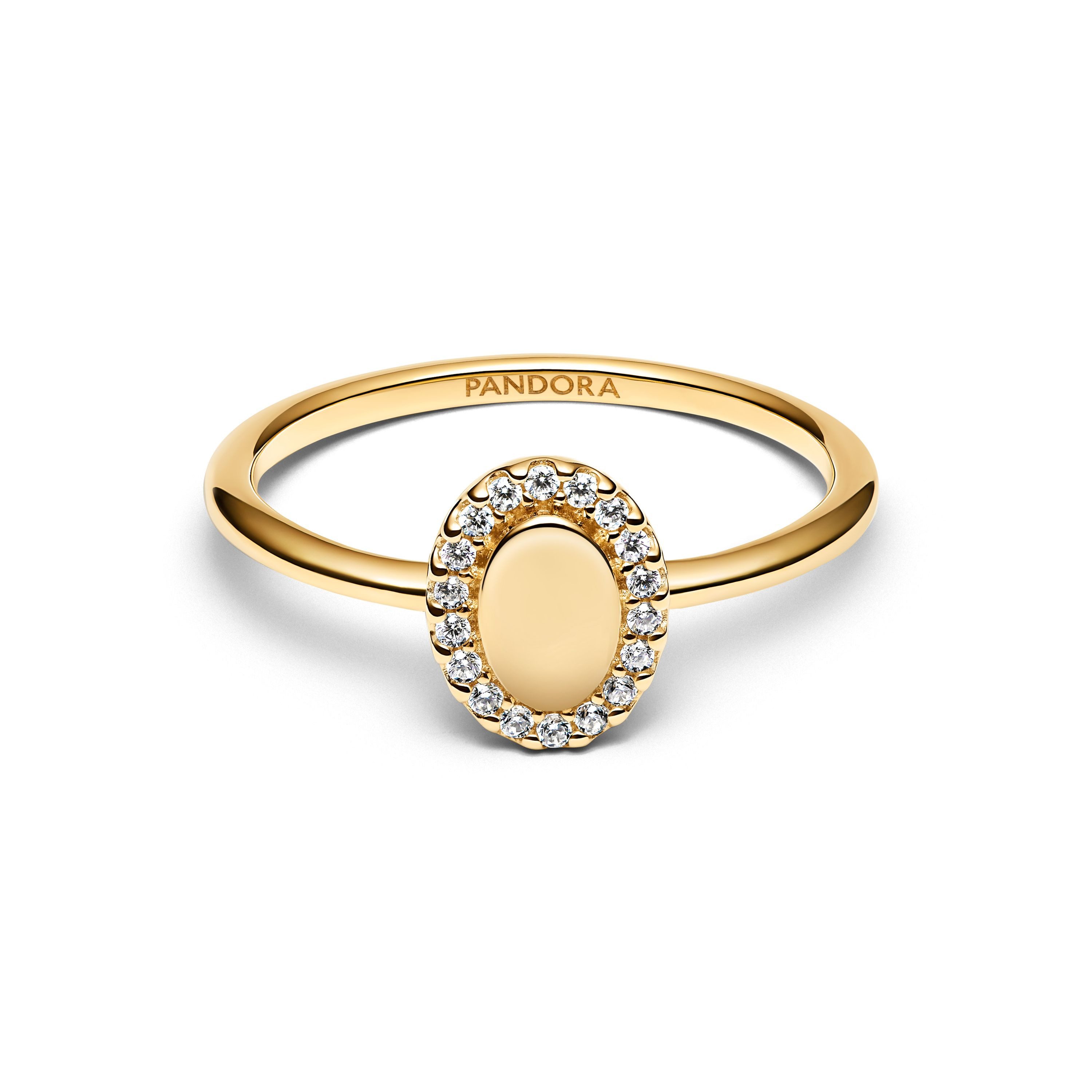 Pandora Silberring Pandora Ring Engravable Oval günstig online kaufen