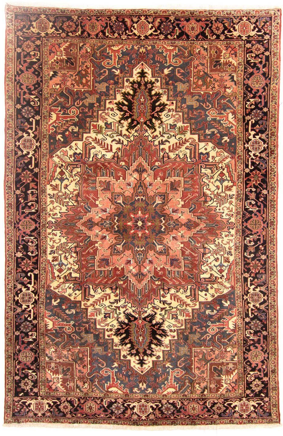 Wollteppich Heriz Medaillon Ruggine 341 x 252 cm, morgenland, rechteckig, Höhe: 10 mm, Unikat mit Zertifikat