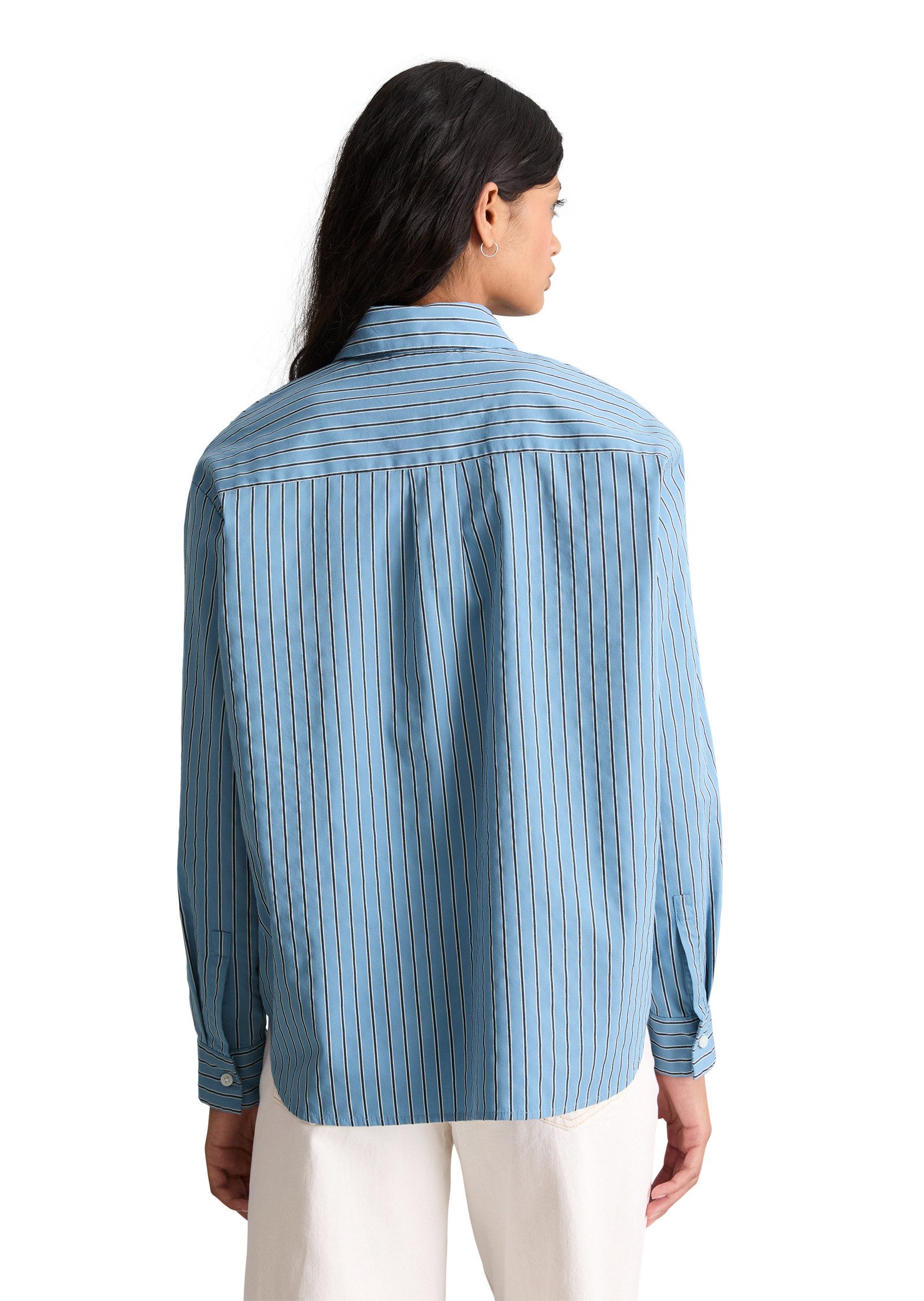 Marc O'Polo DENIM Langarmbluse aus Organic Cotton Lyocell-Mix