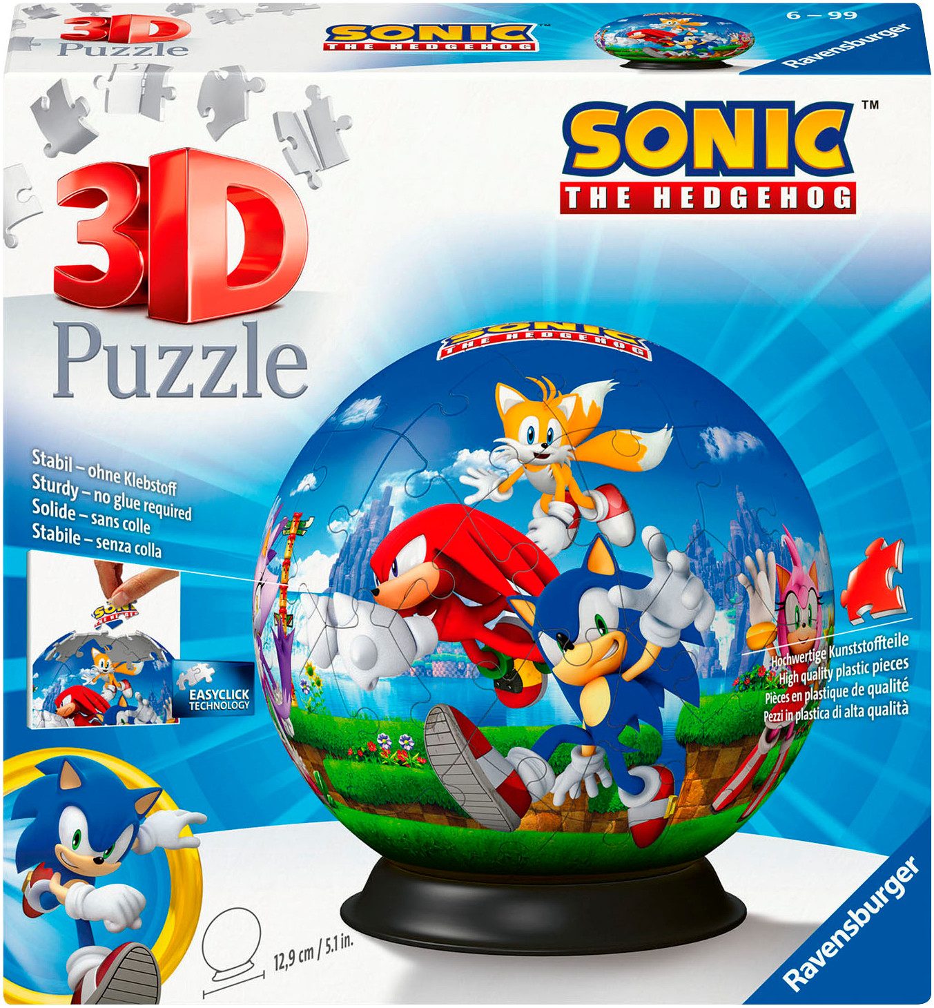 Ravensburger Puzzleball Sonic the Hedgehog, 72 Puzzleteile, Made in Europe günstig online kaufen