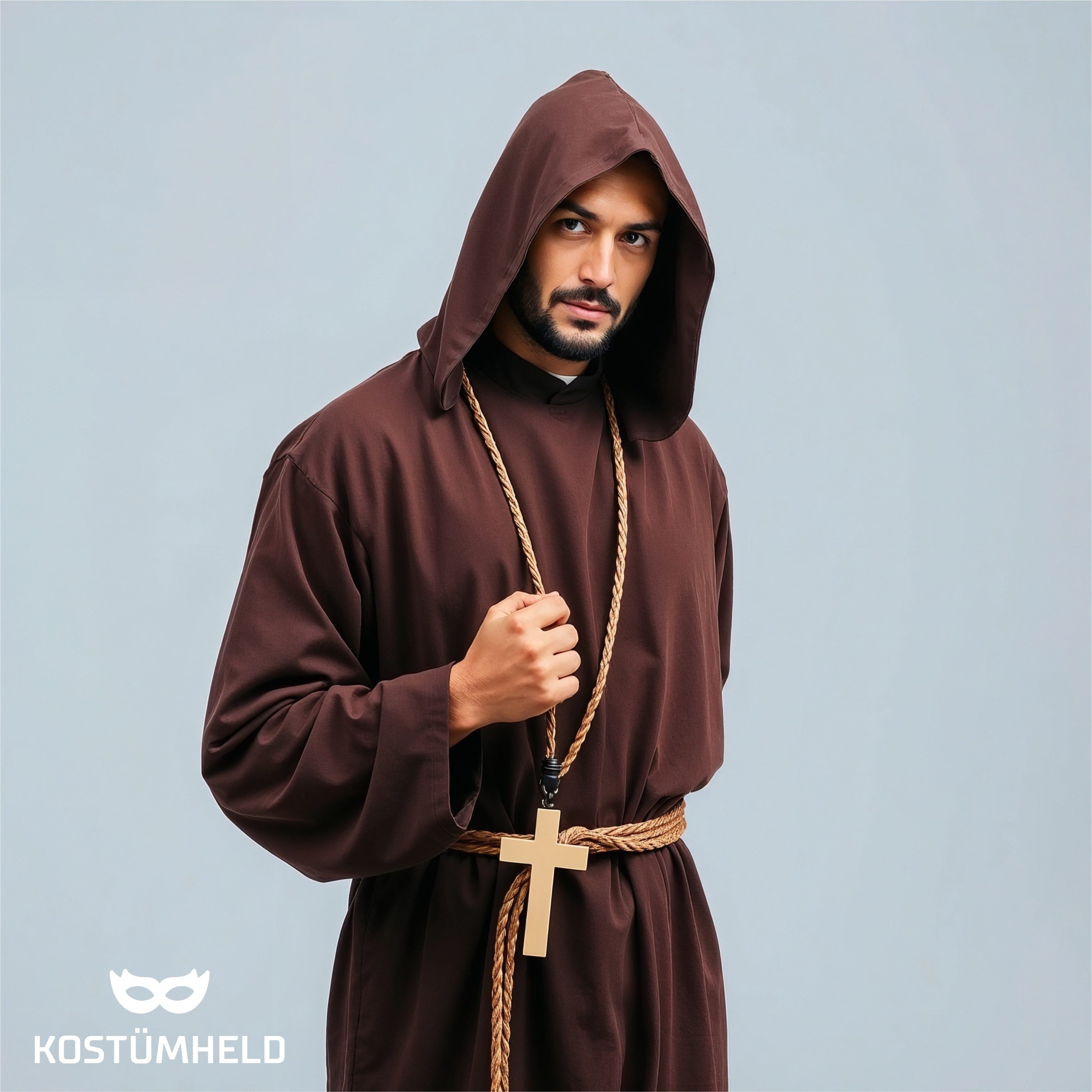 TK Gruppe Kostüm Mönch Robe – Klassisches Ordensgewand für Fasching