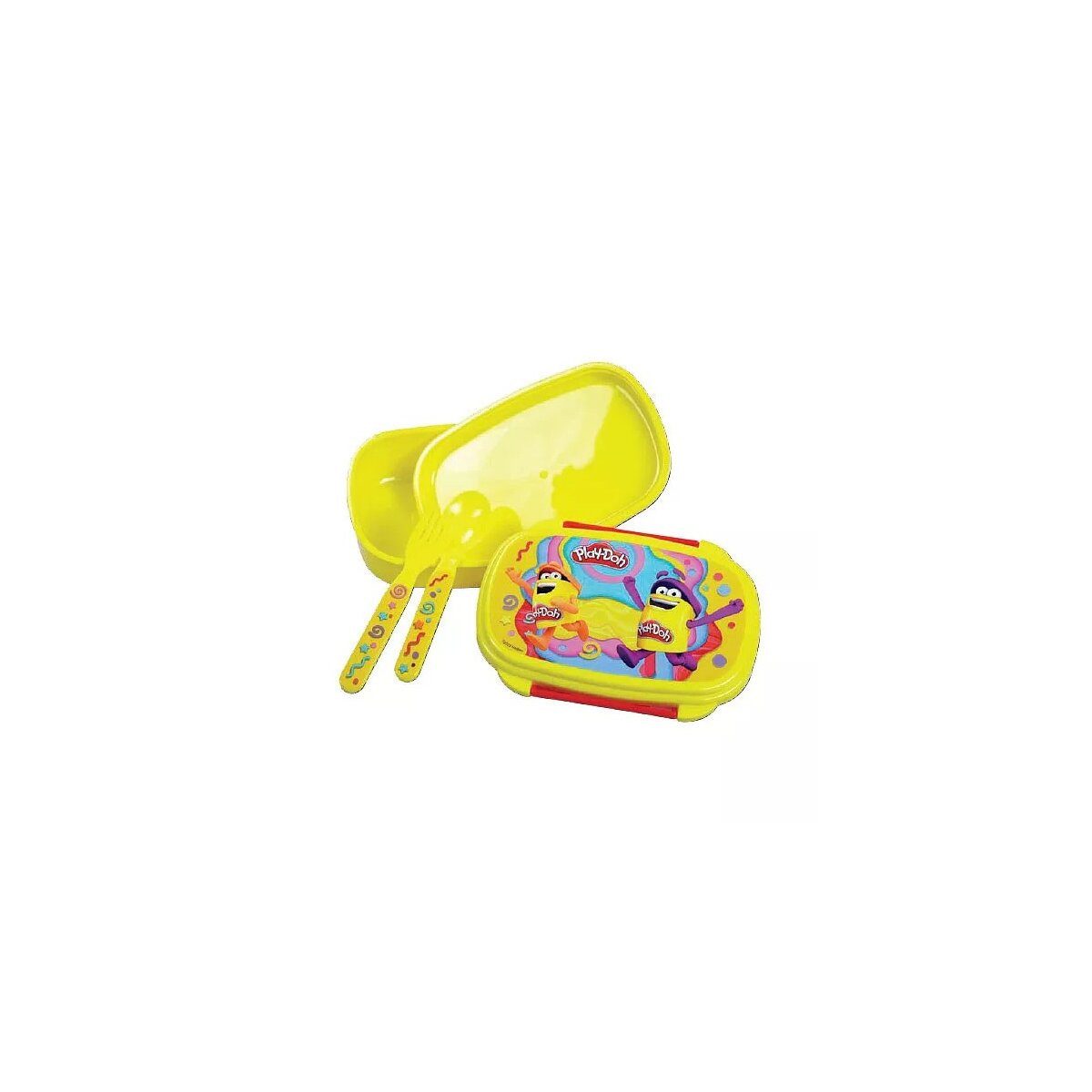 Play-Doh Lunchbox Play-Doh Happy Brotdose + Besteck-Set, 100% Kunststoff, (1-tlg)