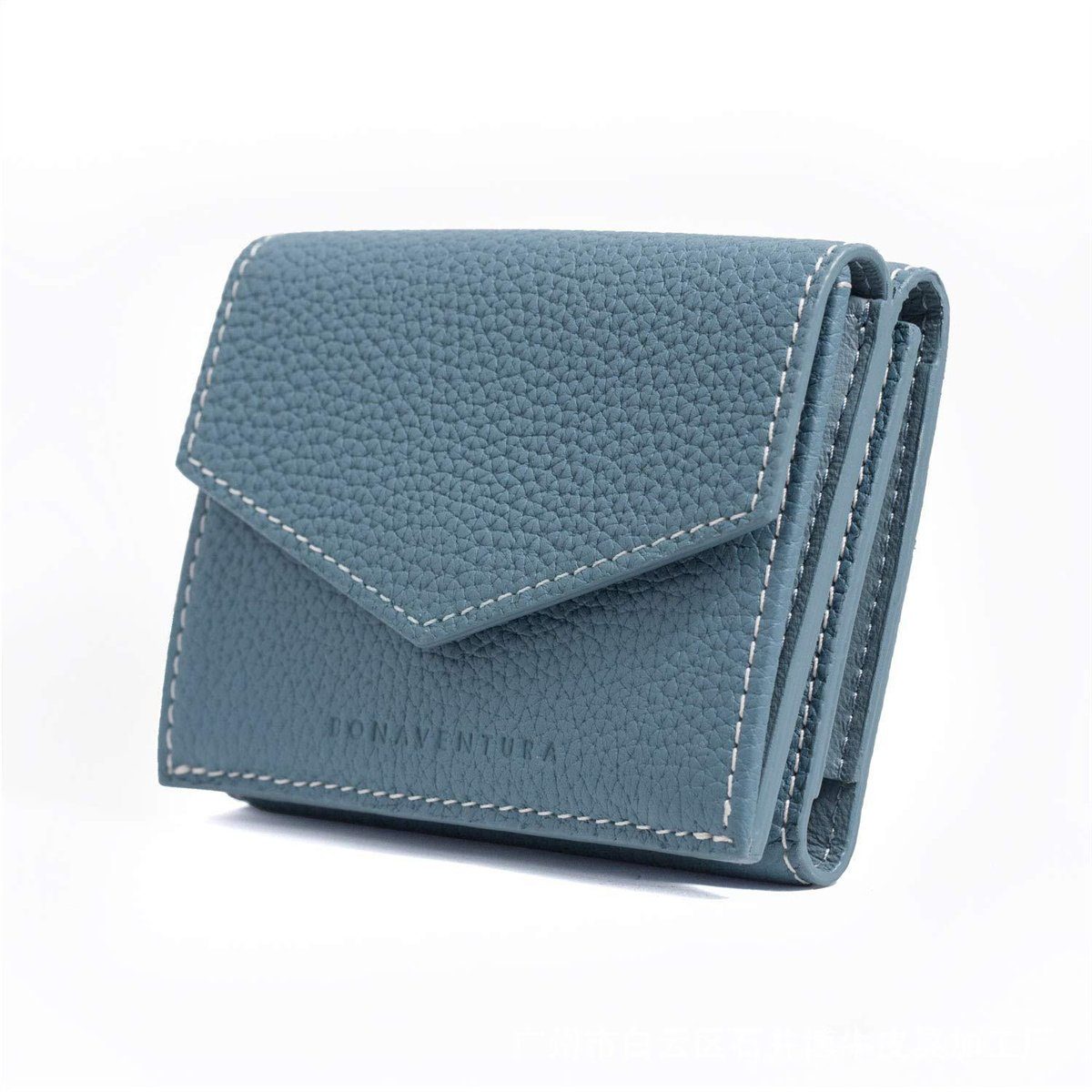 Tragbare Lederbrieftasche Blau mit selected carefully mehreren Kartenfächern vertikale Brieftasche