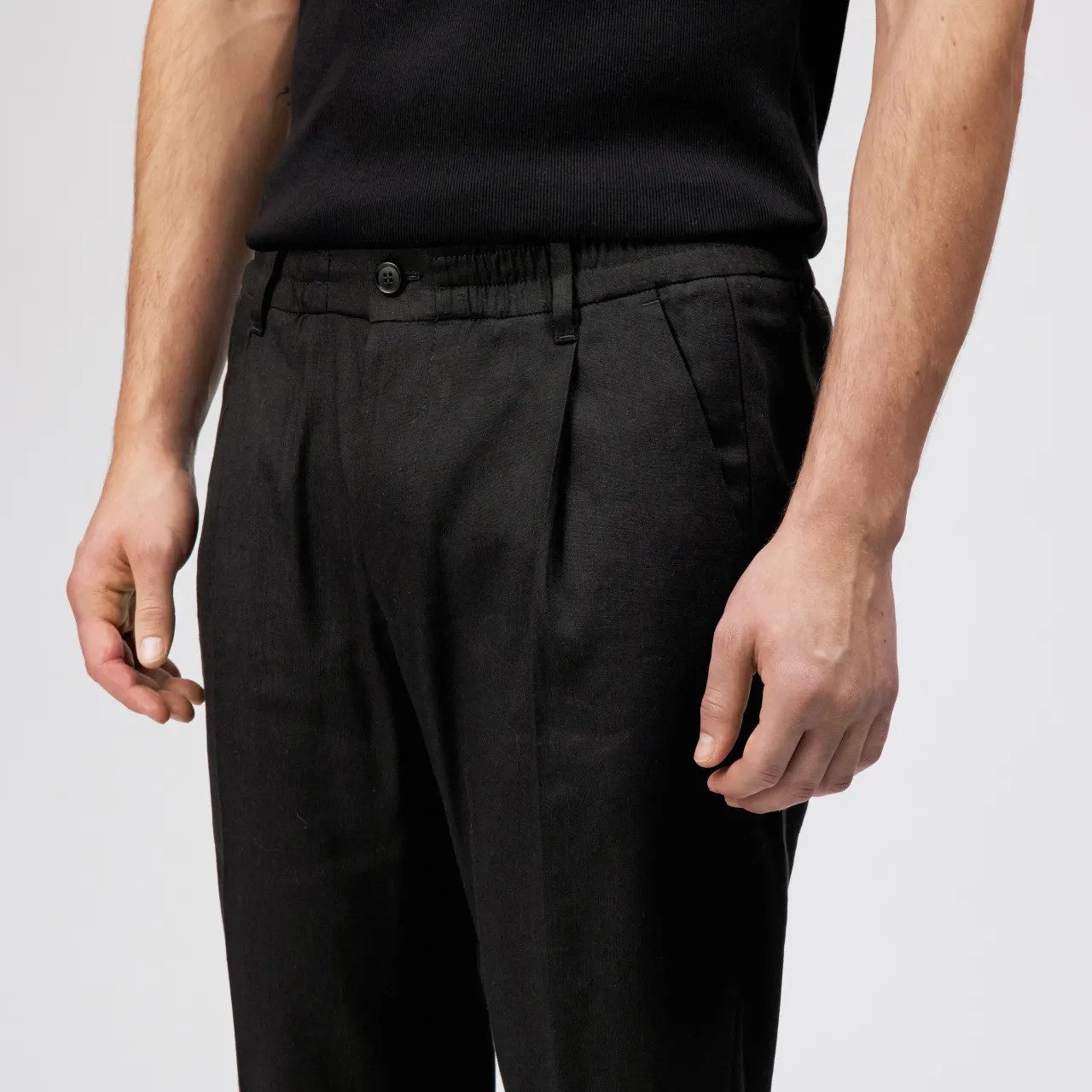 Drykorn Stoffhose Hose Chasy mit Bundfalte in Leinen-Mix (1-tlg)