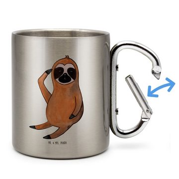 Mr. & Mrs. Panda Tasse Faultier Vogel - Transparent - Geschenk, Lieblingstier, Becher, Fault, Edelstahl, Stilvolle Motive