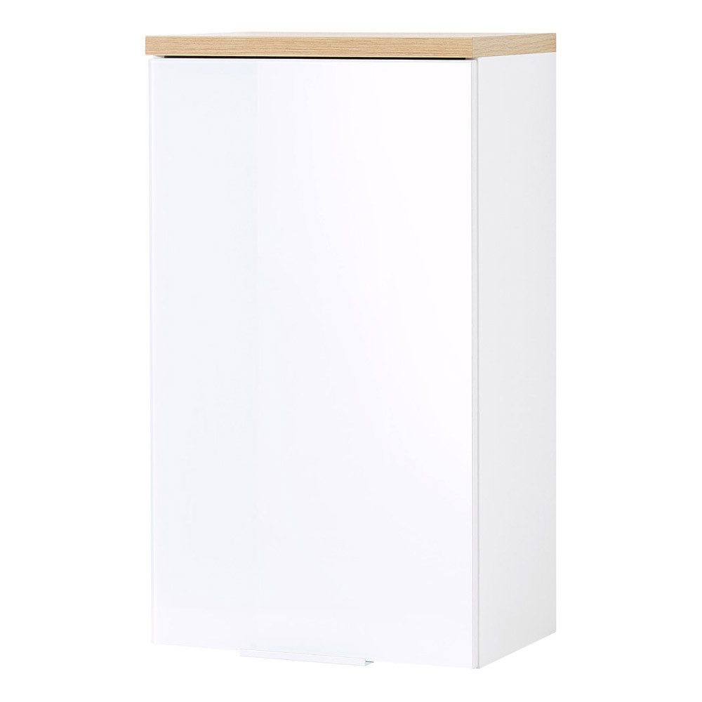 Lomadox Hängeschrank LUBLIN-01 Badmöbel mit Glasfront günstig online kaufen