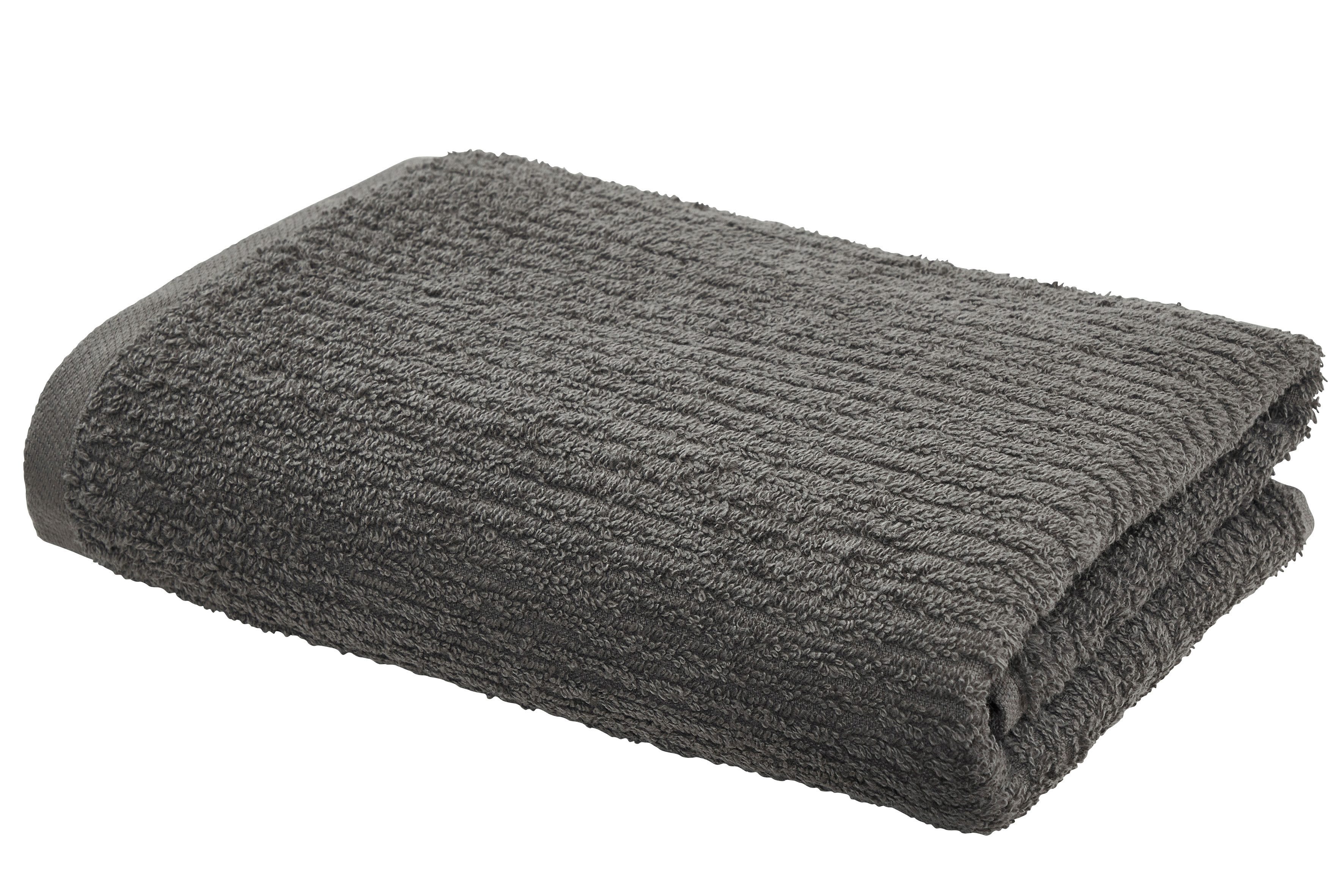 OTTO home Handtuch Riva, 50x100, Premium Handtücher, 500 gr/m², Webfrottier (1-St), Hoch-Tief-Struktur, Streifen, weich, 5 Jahre Garantie