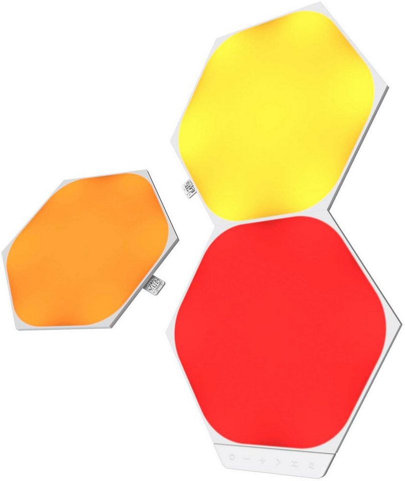 nanoleaf LED Panel Shapes Hexagons, Dimmfunktion, LED fest integriert,  Farbwechsler
