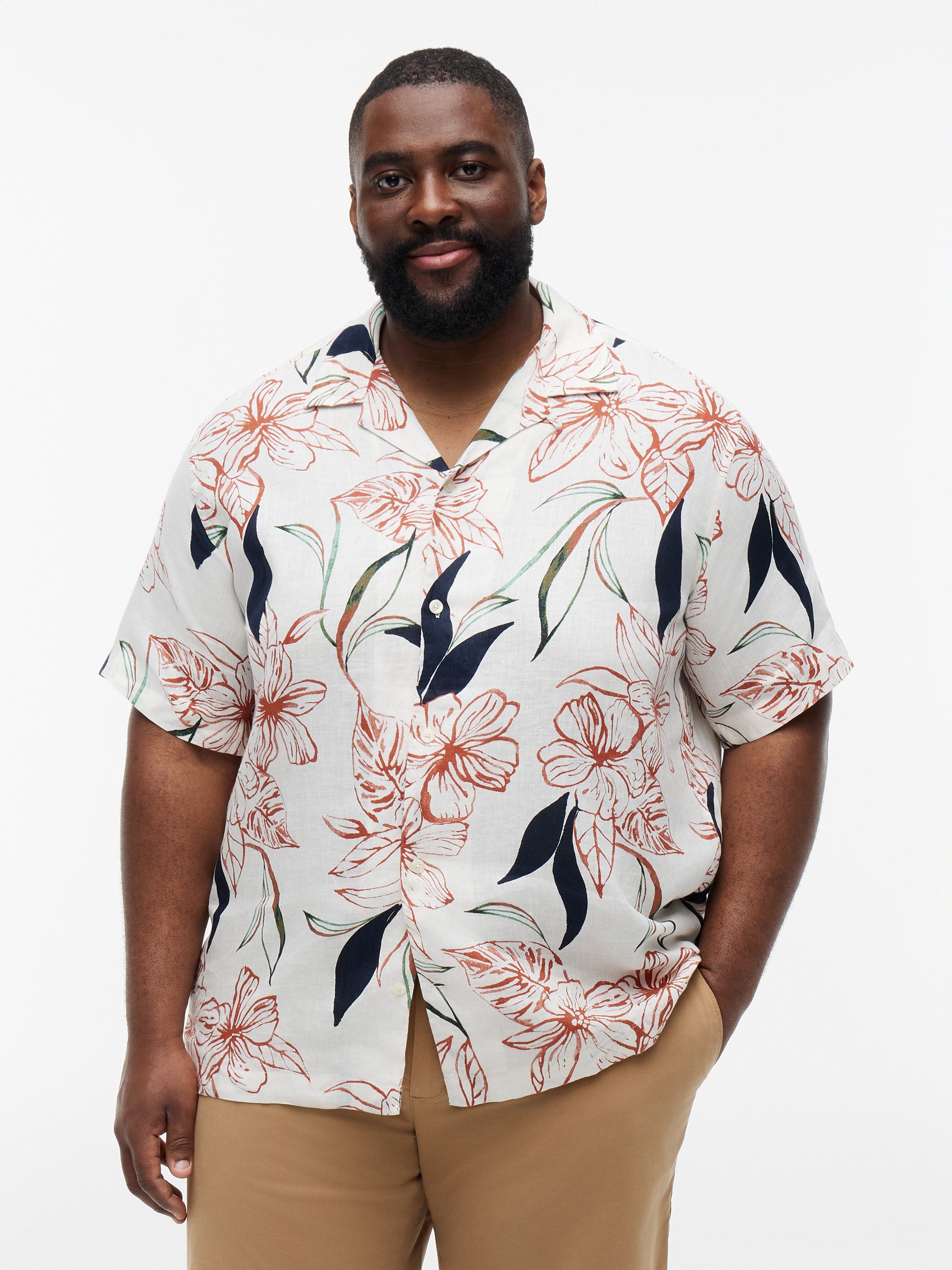 Kurzarmhemd BT-LINEN RESORT PRINT REGULAR FIT