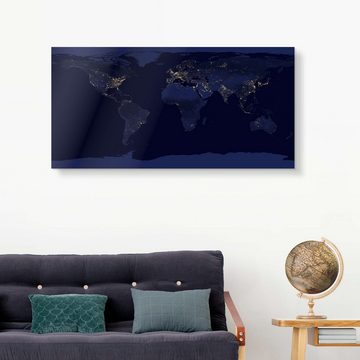 Posterlounge XXL-Wandbild NASA, Erde bei Nacht, Wohnzimmer Fotografie