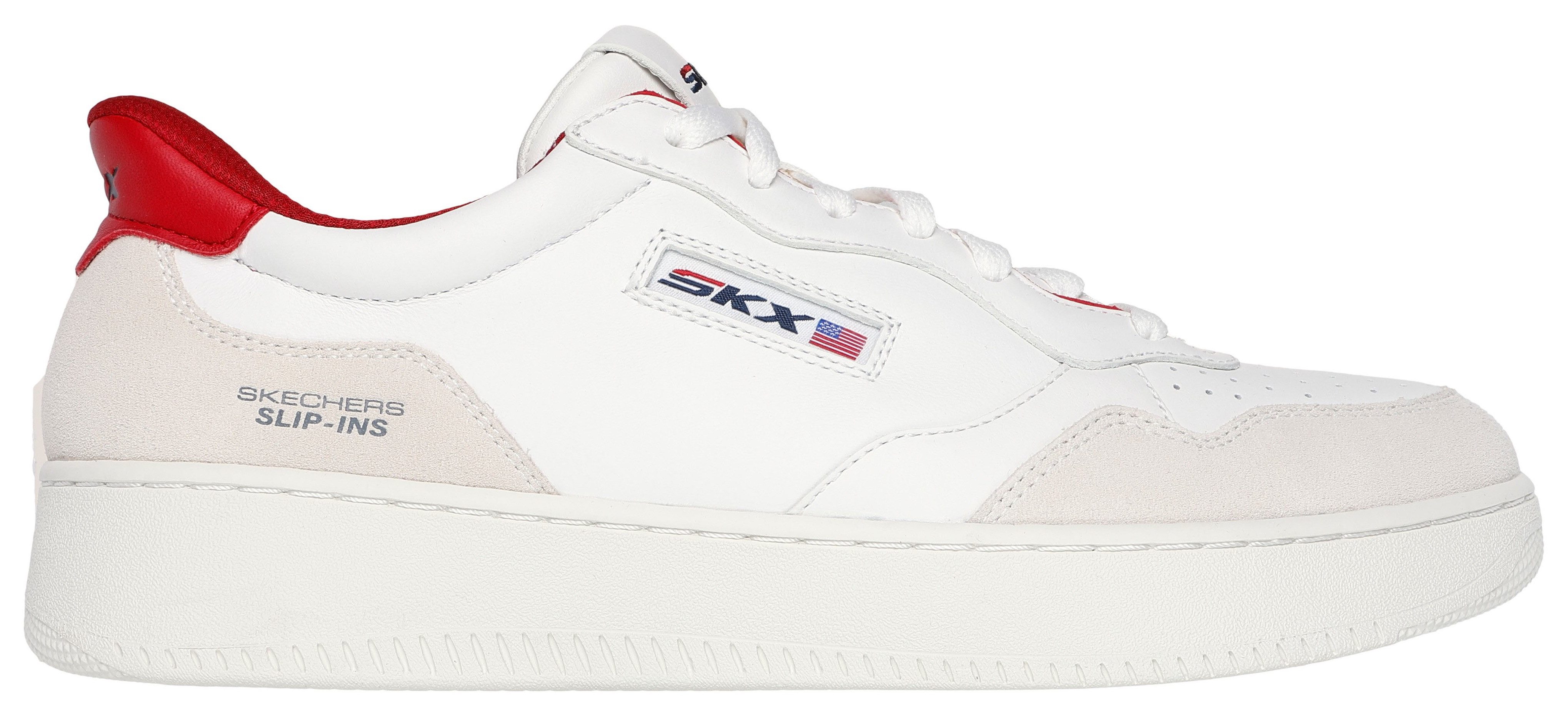 Skechers SPORT COURT 2.0-KONOR Slip-On Sneaker im wertigem Leder-Mix