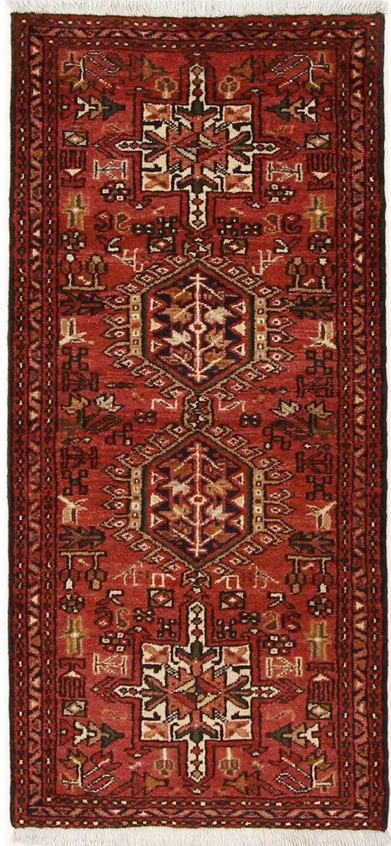 Orientteppich Gharadjeh 71x153 Handgeknüpfter Orientteppich / Perserteppich Läufer, Nain Trading, rechteckig, Höhe: 12 mm