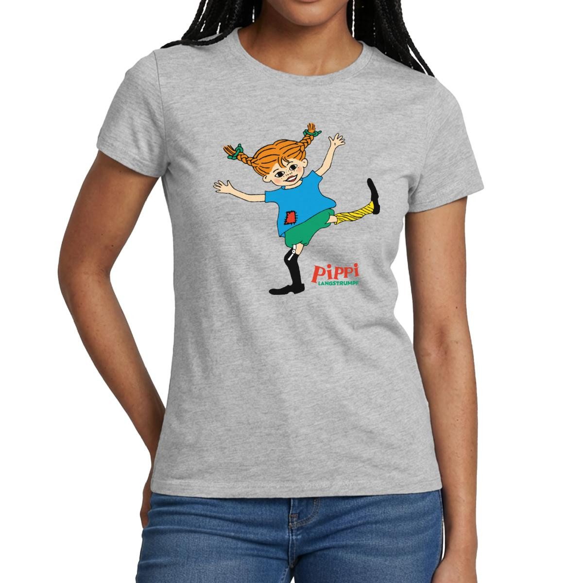 Spreadshirt T-Shirt Pippi Langstrumpf Pippi Tanzt Wie Es Ihr Gefällt Frauen günstig online kaufen