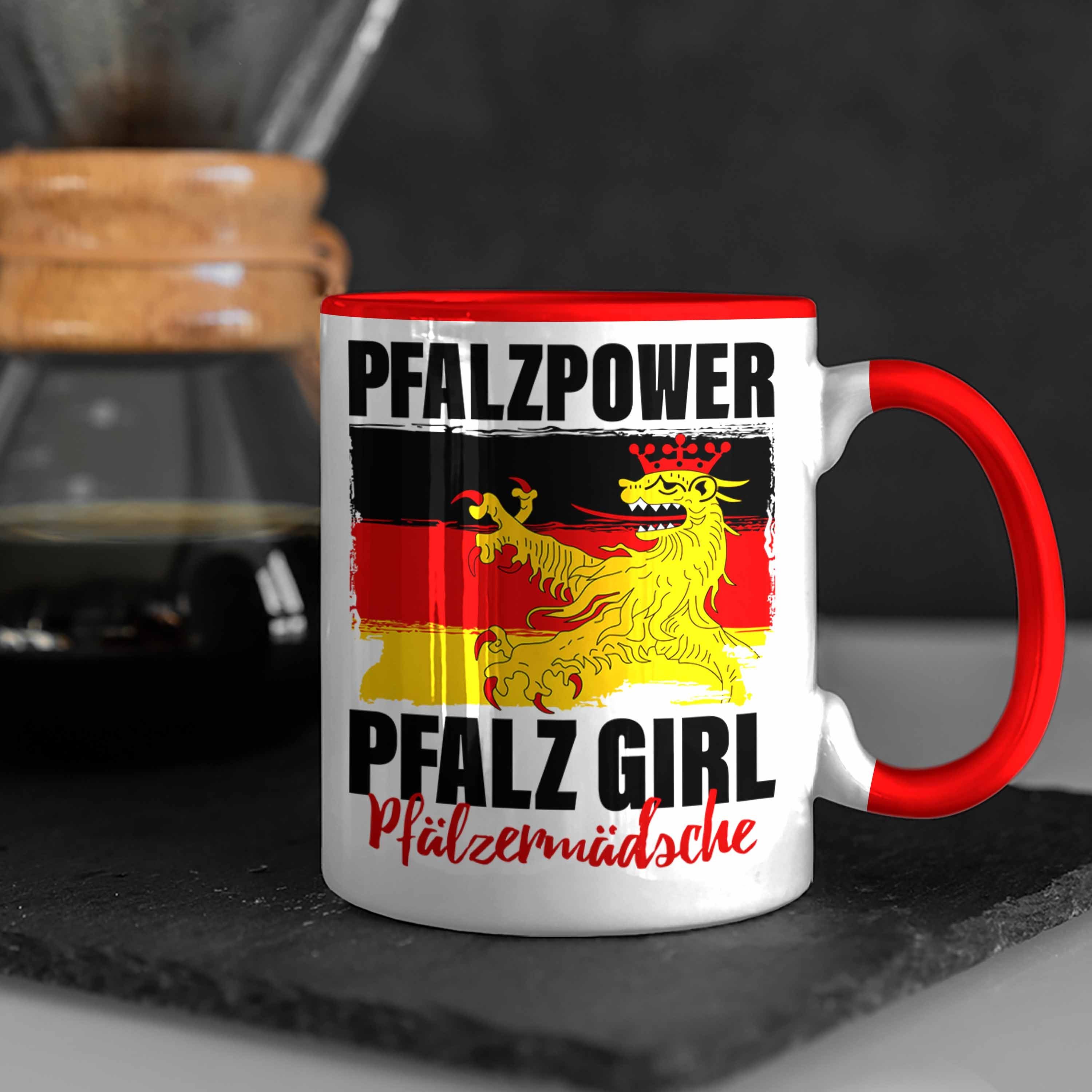 Pfalzmädsche Tasse Pfalz Frauen Tasse Pfalzpower Rot Girl Geschenk Trendation