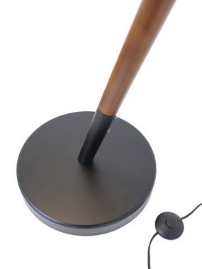 Kiom Stehlampe Bogenleuchte Asseri braun + schwarz 189 cm, für wechselbare Leuchtmittel, Leuchtmittel nicht inklusive, Leuchtmittel abhängig